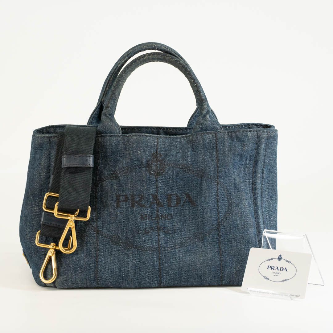 美品✨プラダ PRADA ミニトートバッグ ナイロン 三角ロゴ - ミニトート 