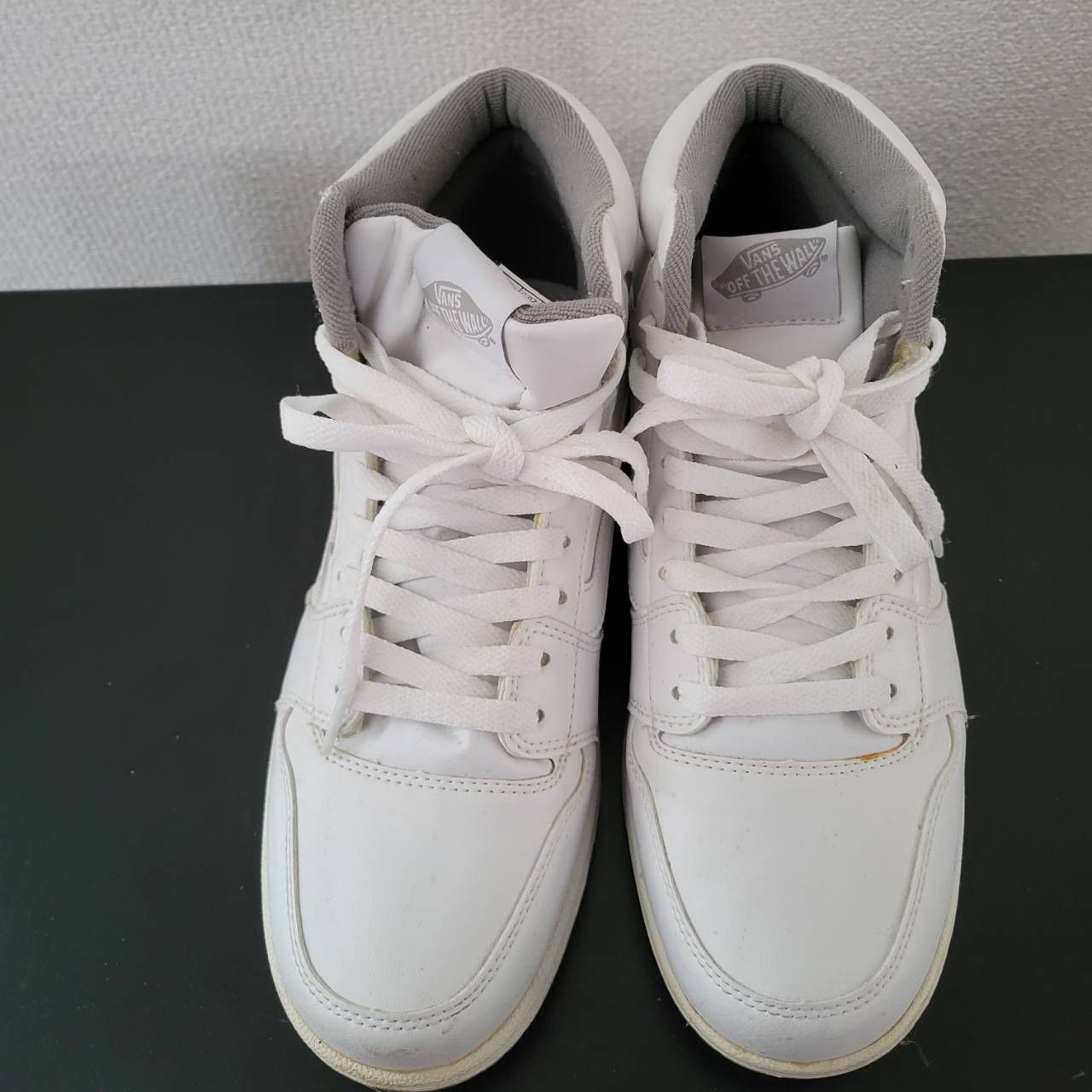 ハイカット vans スニーカー 白 Vans SK8-HI オールブラック 白