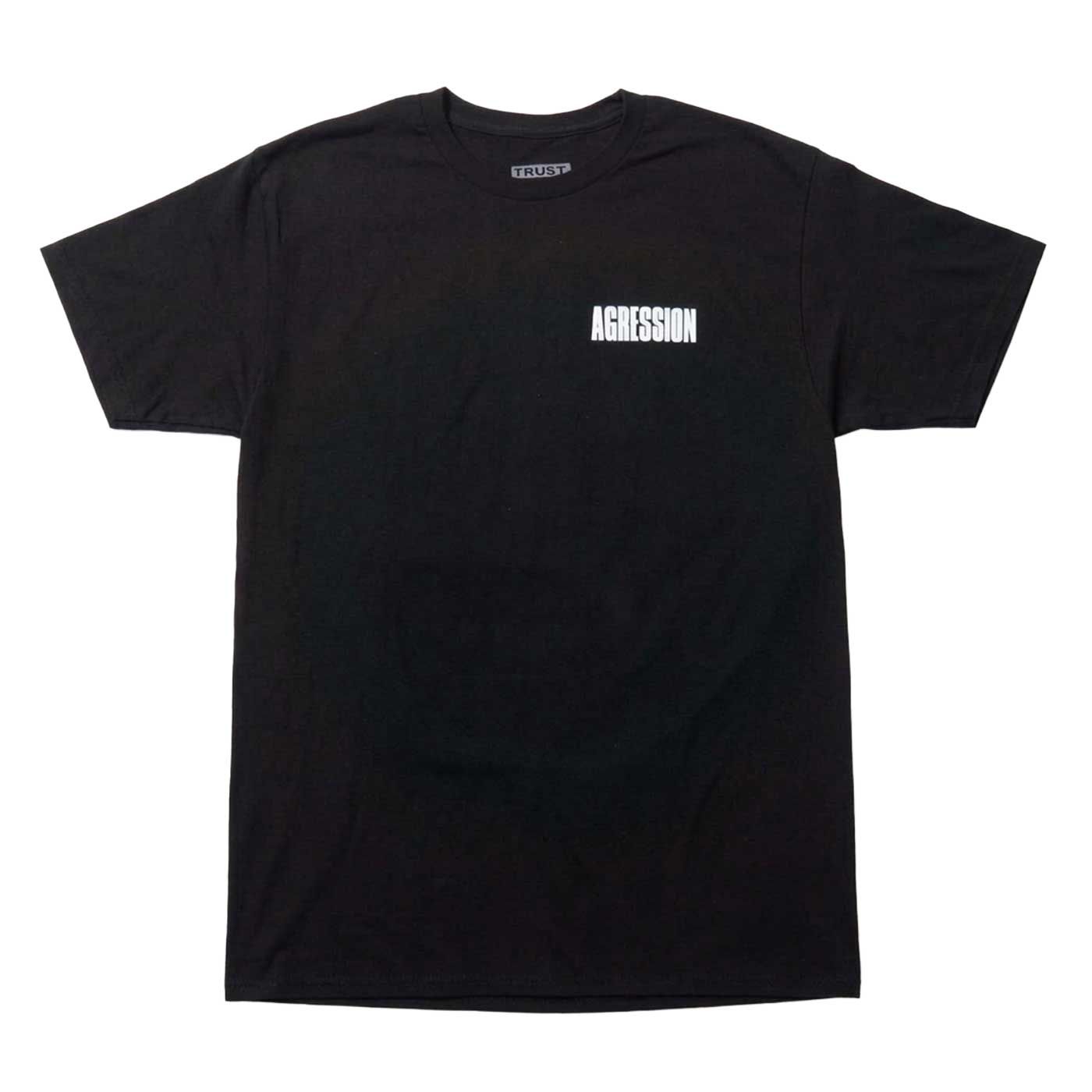 新品 オフィシャル AGRESSION Tシャツ Track-Black 80s HC ハードコア