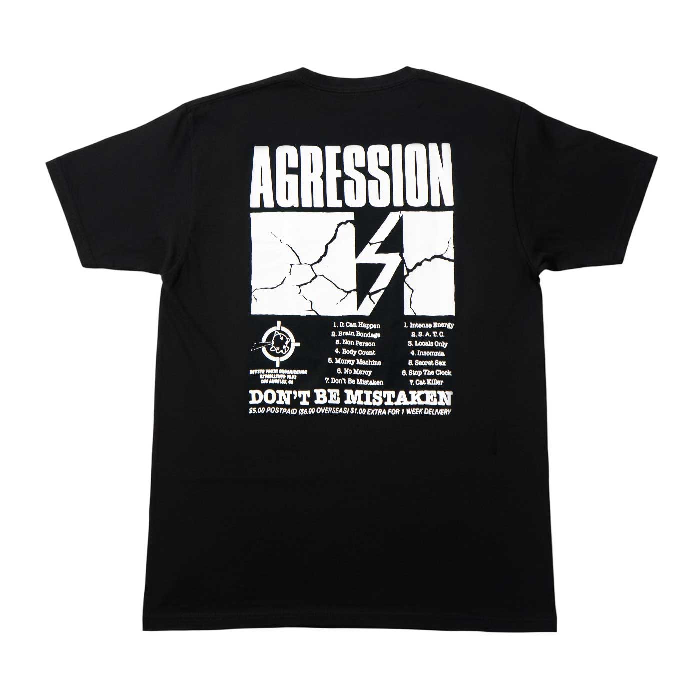 新品 オフィシャル AGRESSION Tシャツ Track-Black 80s HC ハードコア