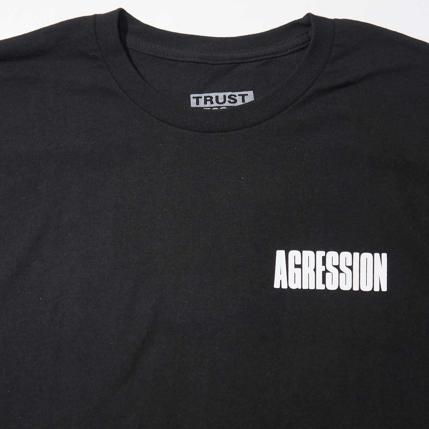 新品 オフィシャル AGRESSION Tシャツ Track-Black 80s HC ハードコア