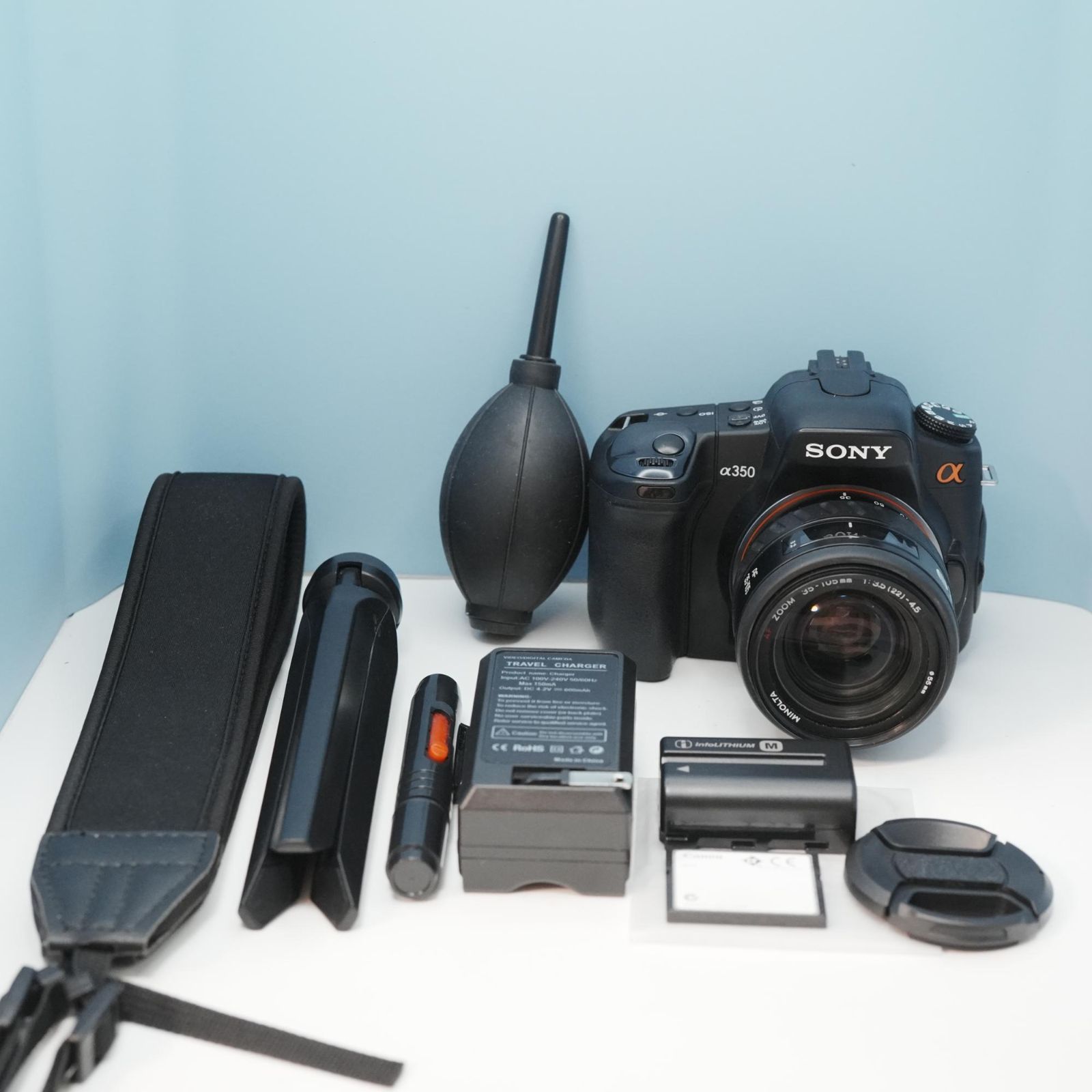 SONY α350 一眼レフ スマホ転送OK フルセット 極美品 a6007 - メルカリ
