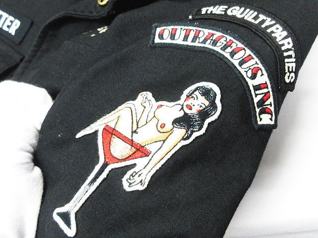 希少 WACKO MARIA ワコマリア M-65 スカルカウボーイ 刺繍 ミリタリー