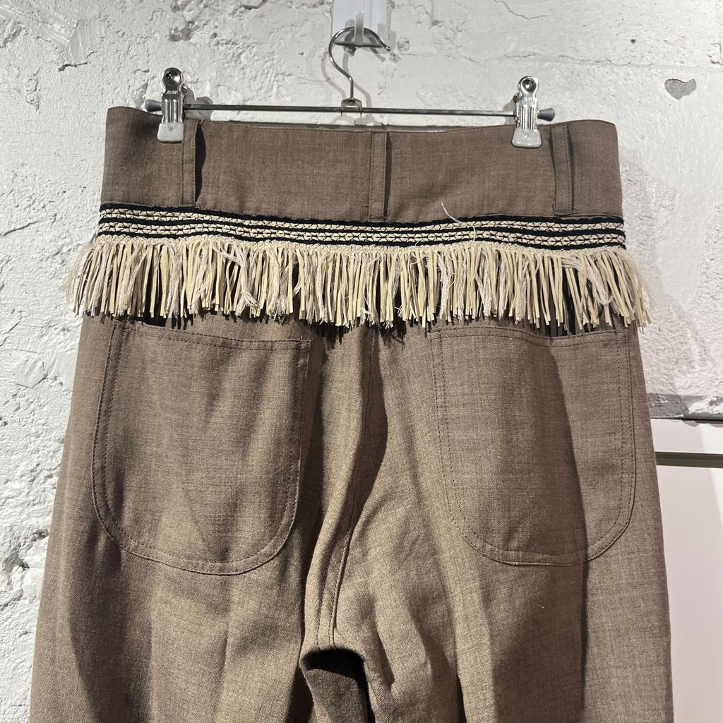 RANDY ランディ 20SS Burned Slacks ウールパンツ 20SS-RPT01 ブラウン