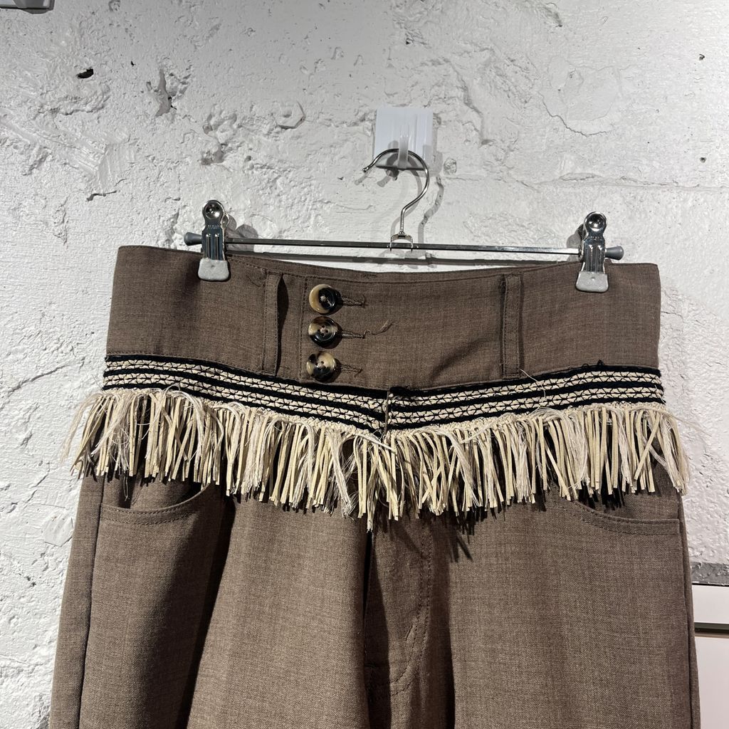 RANDY ランディ 20SS Burned Slacks ウールパンツ 20SS-RPT01 ブラウン