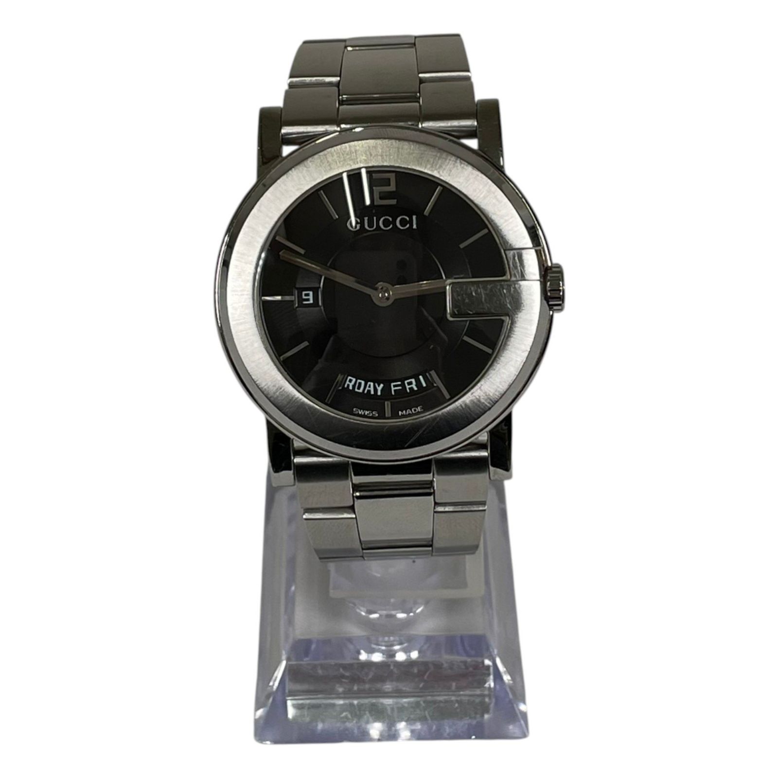 GUCCI 腕時計 クォーツ 黒文字盤 GUCCI - GUCCI グッチ 腕時計 2200M 