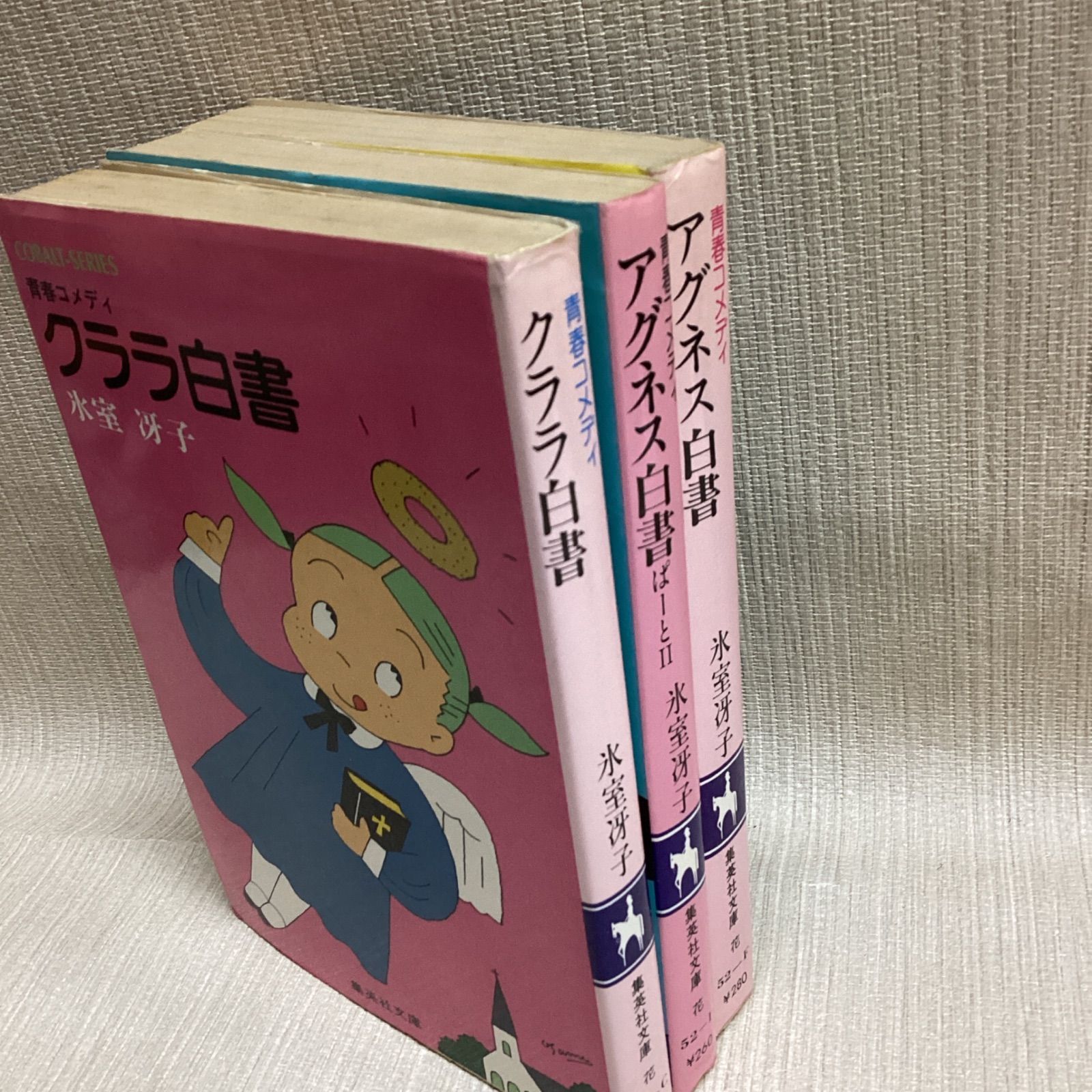 氷室冴子 文庫3冊セット クララ白書 アグネス白書1.2 - メルカリ