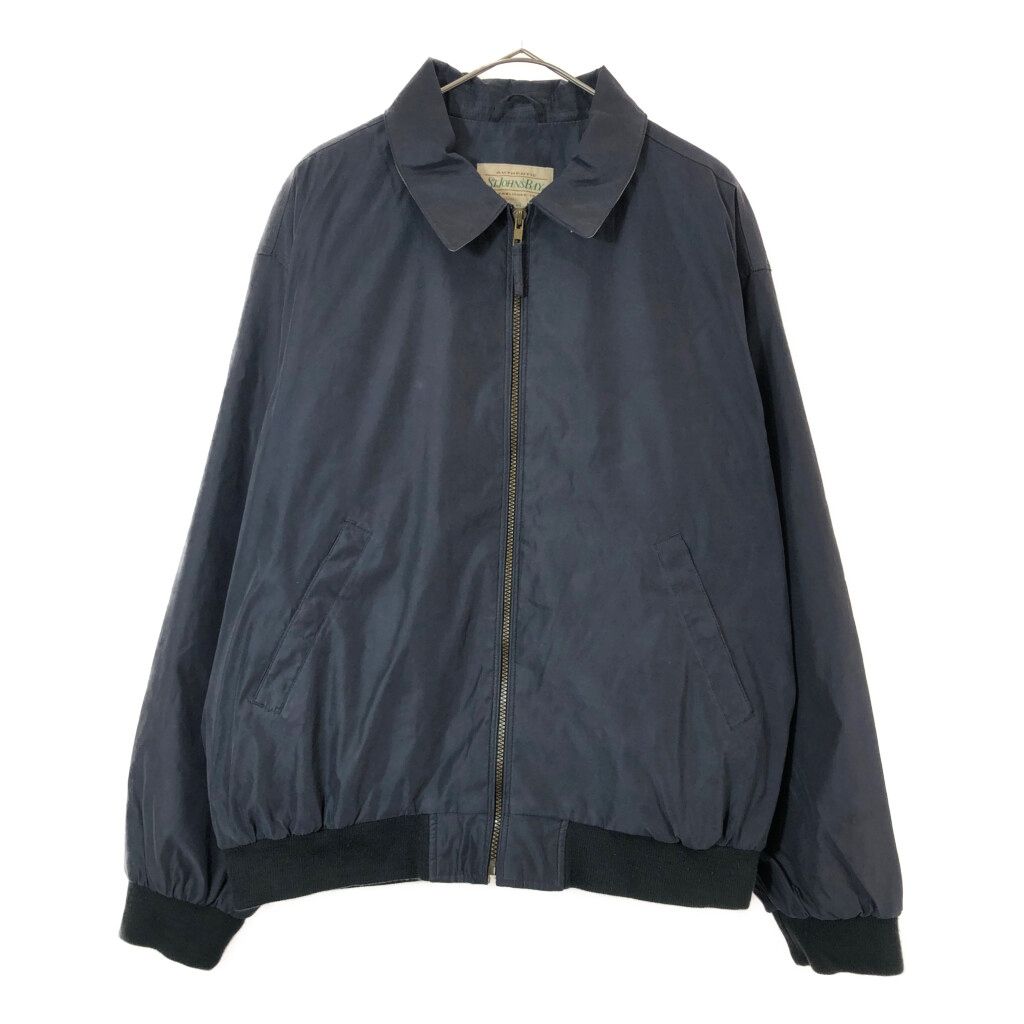 90年代 ST.JOHN'S BAY セントジョンズベイ ボンバージャケット ネイビー(メンズ XL)中古 古着 X5245 90年代 ST.JOHN'S BAY セントジョンズベイ ボンバージャケット