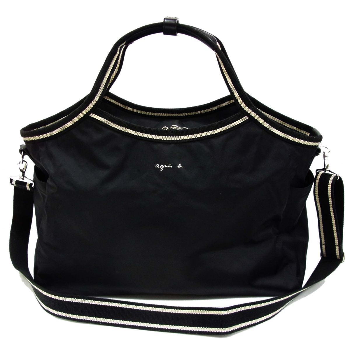 ◇agnes b.VOYAGE アニエスベー 2way ボストンバッグ 大容量 