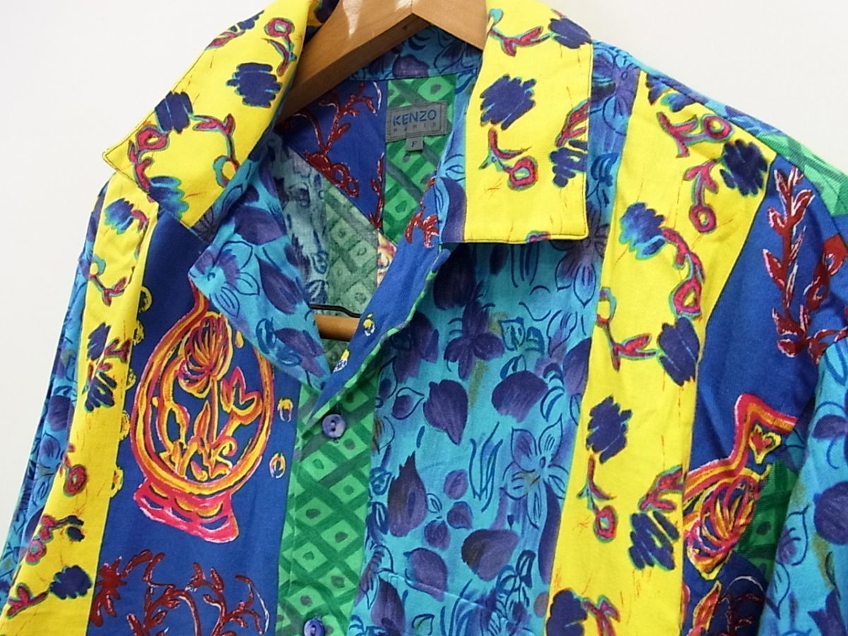 KENZO ケンゾー KENZO シャツ 長袖 総柄 F マルチカラー メンズ 