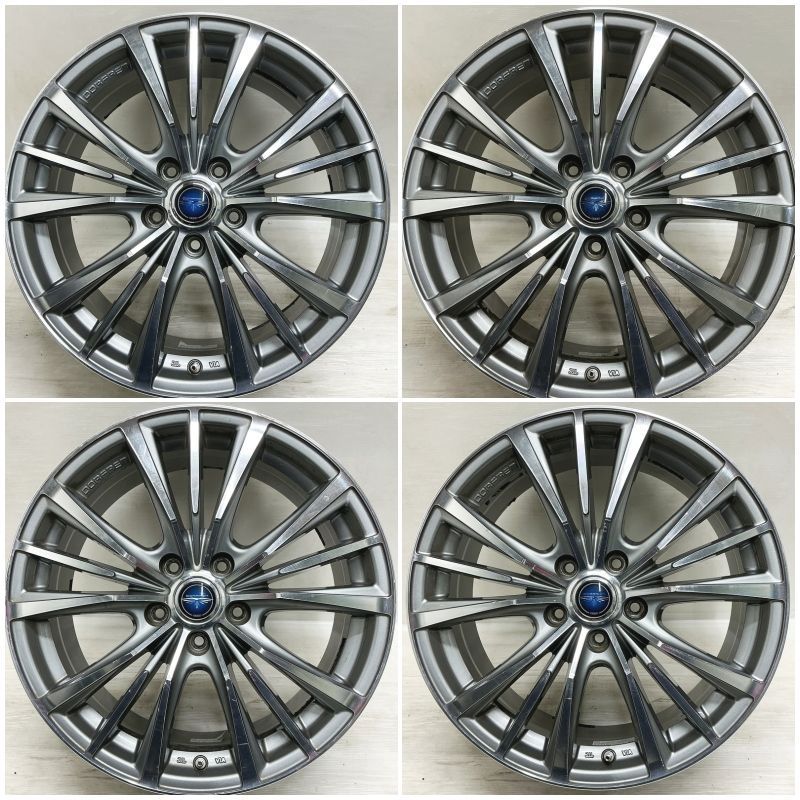 18インチアルミホイール4本セットタイヤ付き　DORFREN ドルフレン　中古品 中古 18インチ アルミ TOPY DORFREN ドルフレン 4本セット