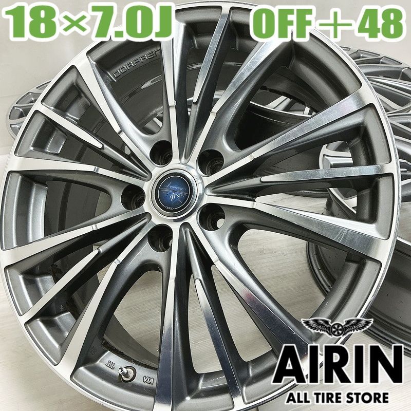 中古 18インチ アルミ TOPY DORFREN ドルフレン 4本セット