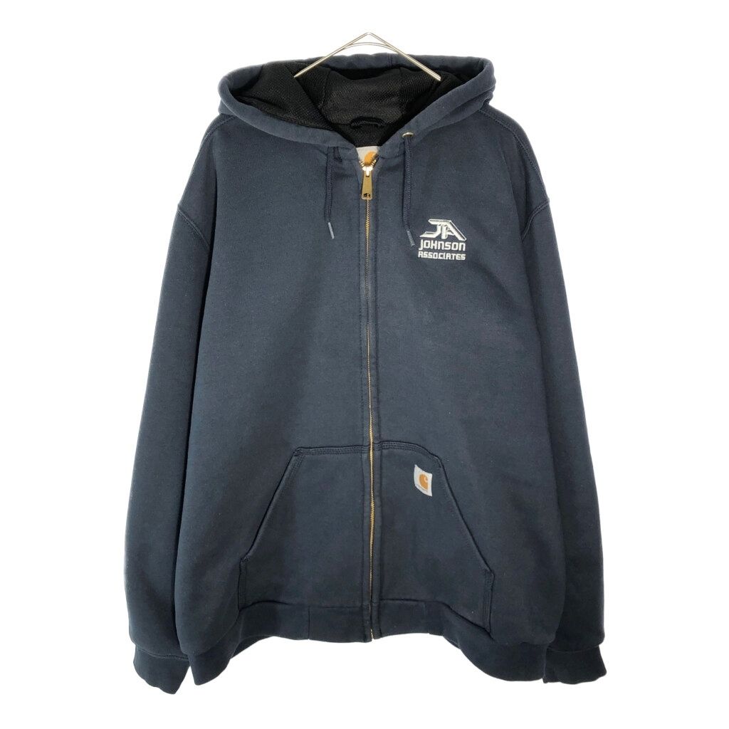 Carhartt カーハート フルジップ スウェット パーカー ネイビー(メンズ L)中古 古着 X5255 Carhartt カーハート フルジップ スウェット パーカー ネイビー(メンズ
