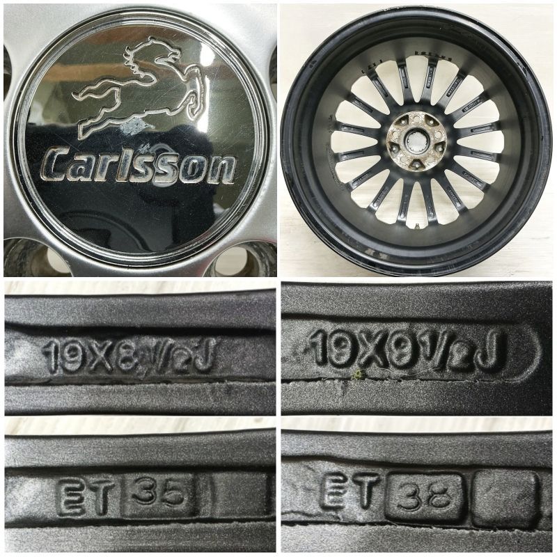 中古 19インチ アルミ Carlsson カールソン 4本セット 不明 アルミ