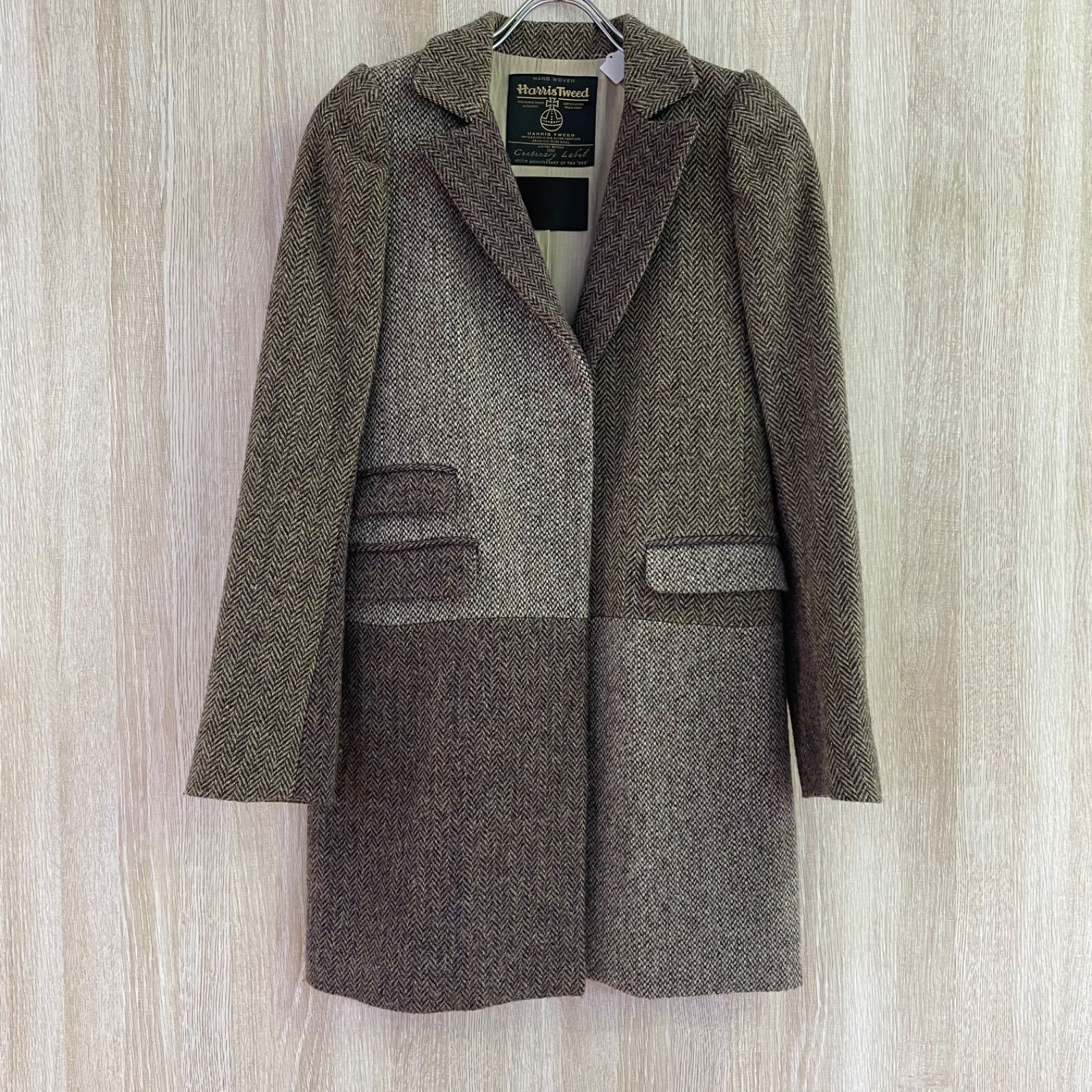 Harris Tweed テーラードジャケット Mサイズ Mc HENRY 緑色 Harris 