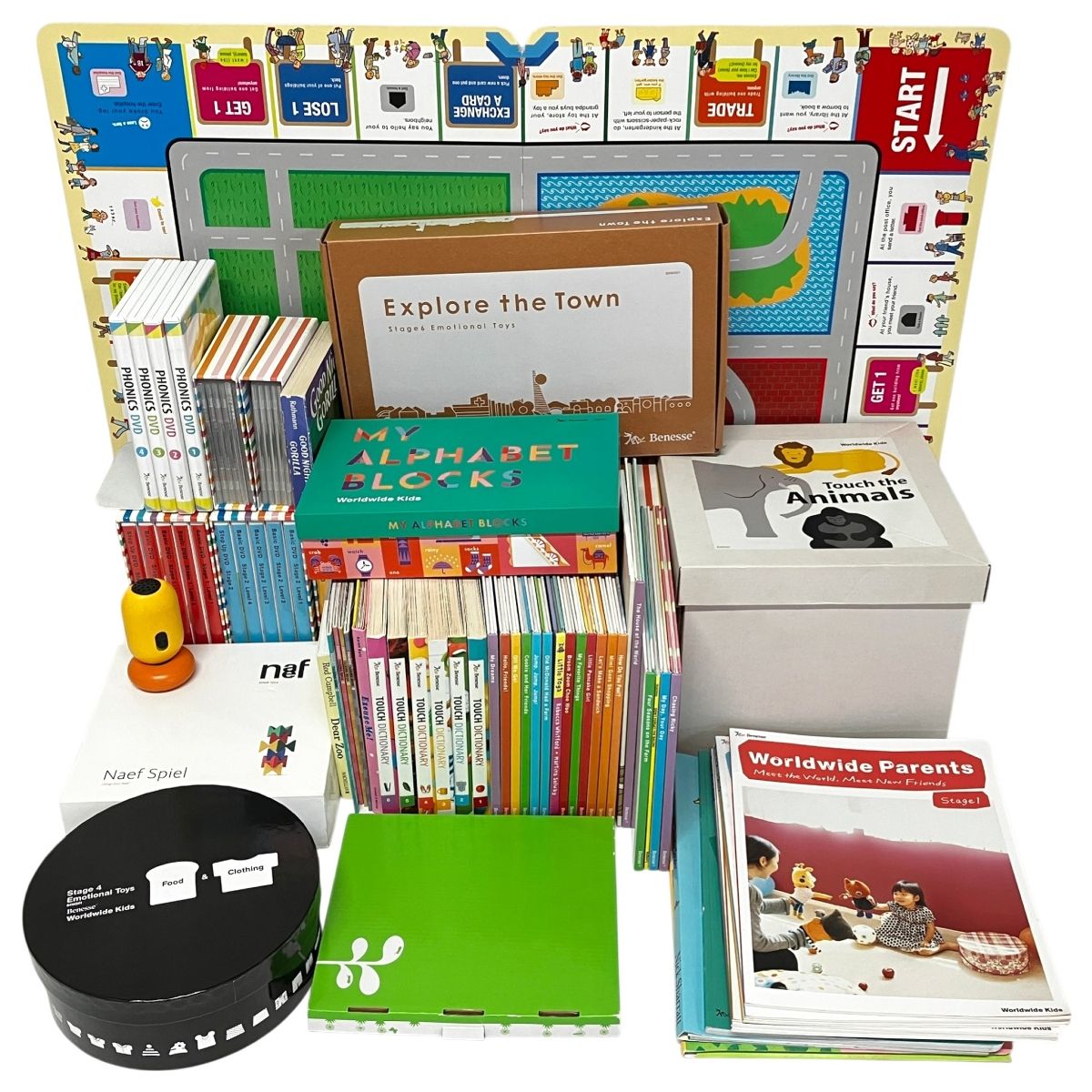 ワールドワイドキッズ Stage1～6 DVD CD 音声カード ベネッセ ワールド