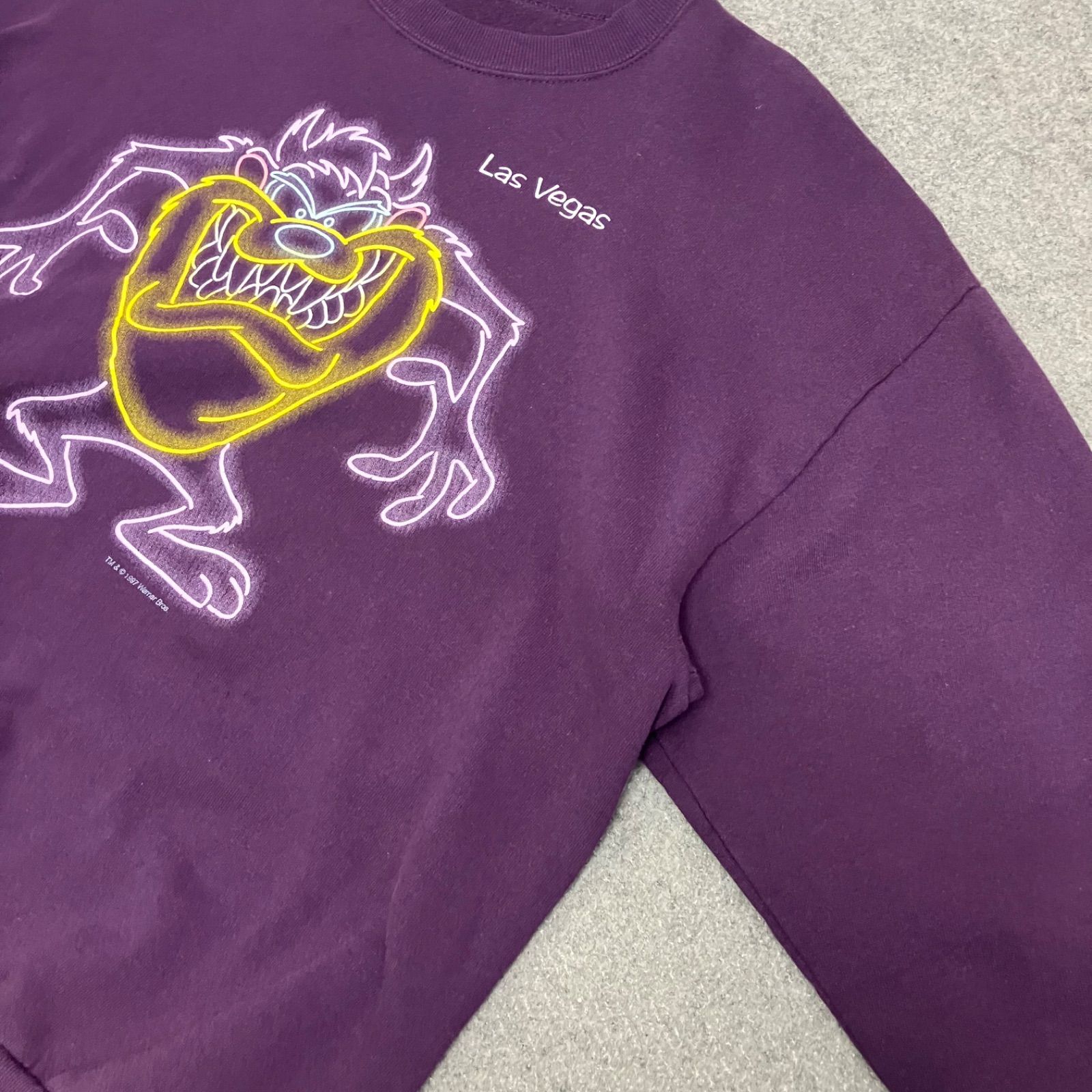 P3103 90s LOONEY TUNES タズマニアンデビル スウェット - メルカリ