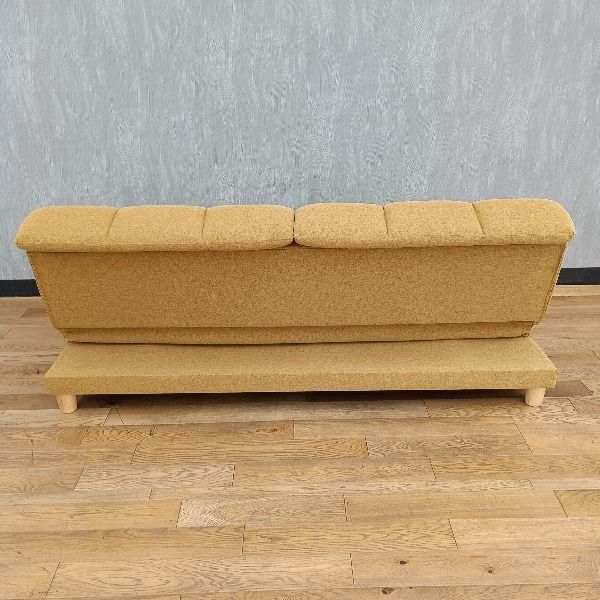 ソファベッド イエロー 寝心地にこだわったハイバックソファベッド