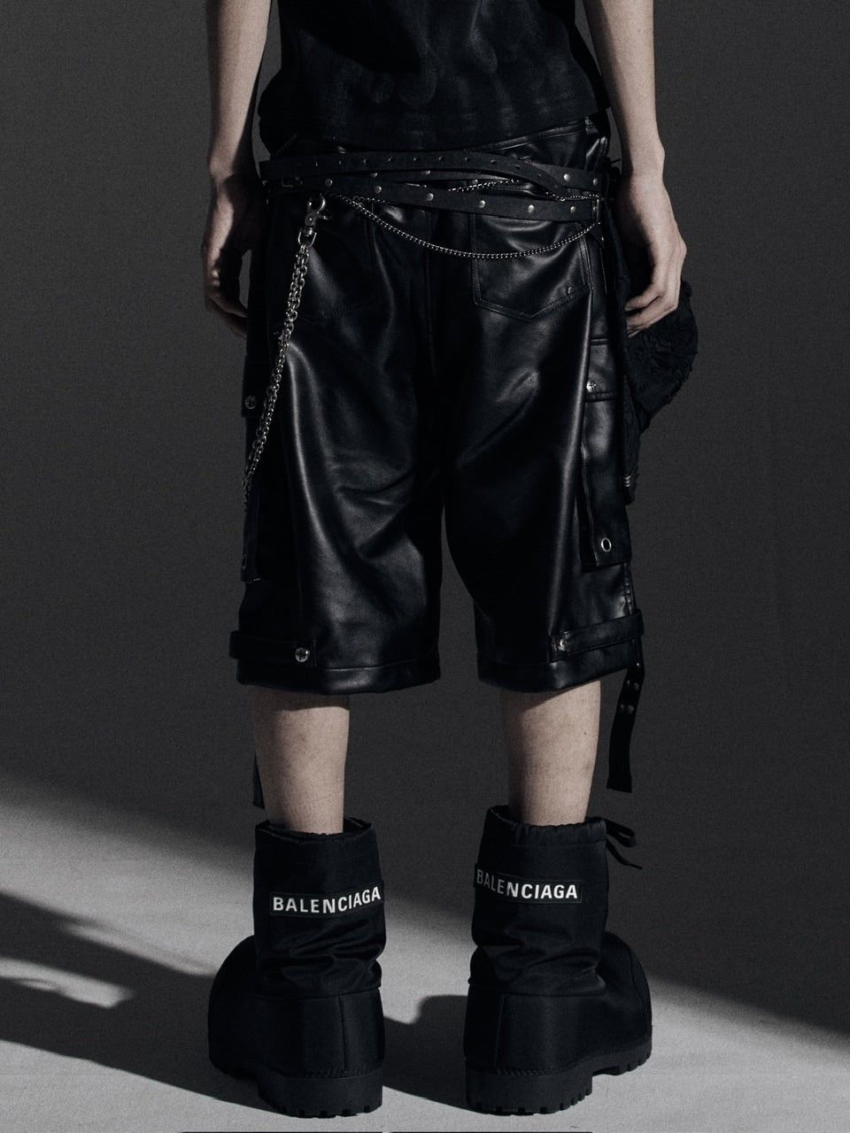 新品【Rosen Kreuz】DOUBLE WAIST LEATHER SHORT PANTS - メルカリ