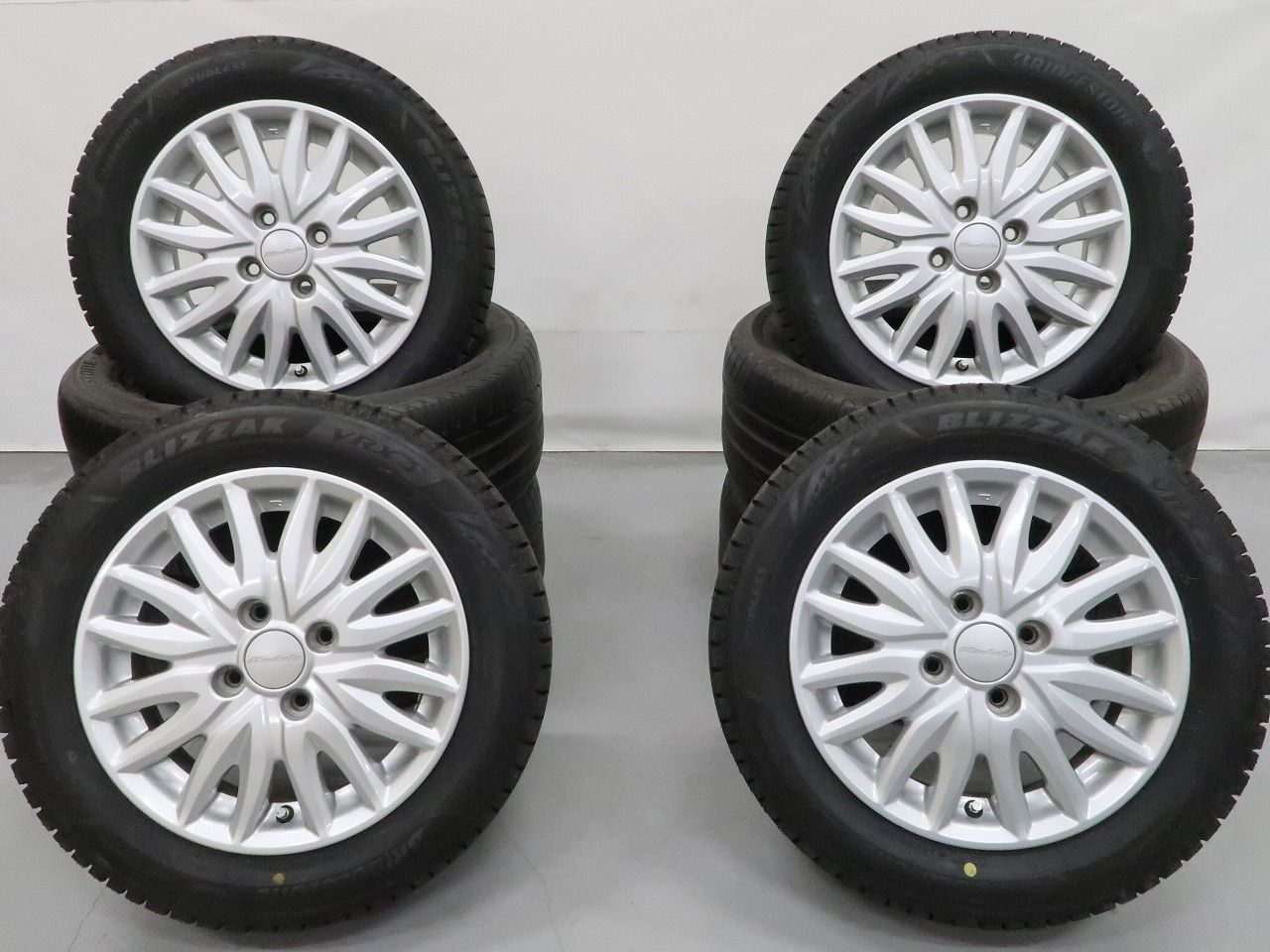 YK 【BS BLIZZAK VRX3 155/65R14】スタッドレス【HONDA N-BOX 純正 