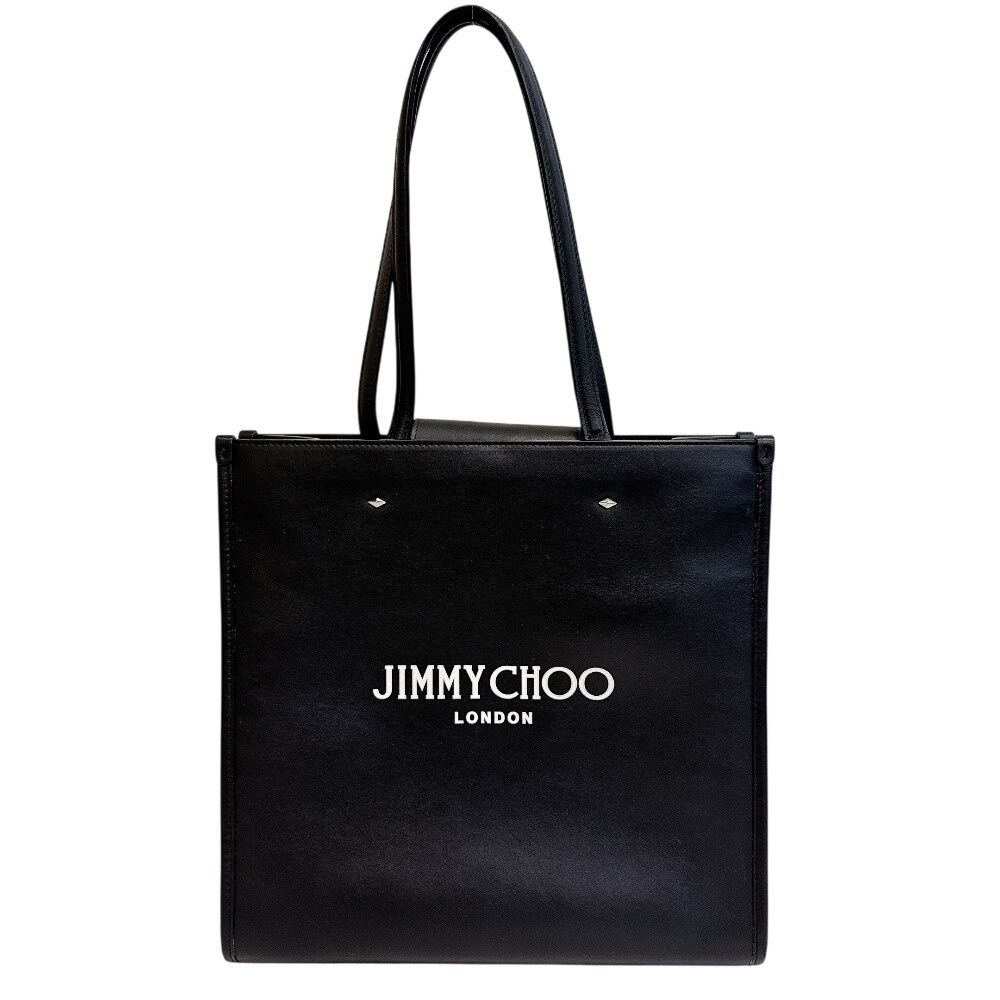 JIMMY CHOO ジミーチュウ エヌエス トート ロゴ レザー トートバッグ 