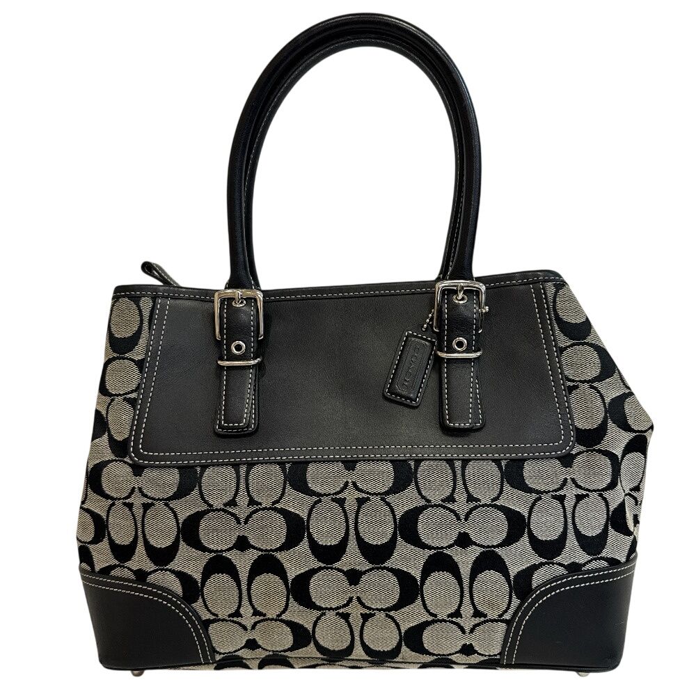 COACH コーチ ハンドバック キャンバス 6366