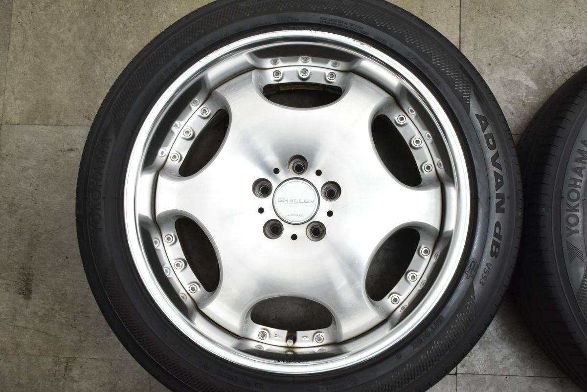 深リム】AMEシャレン LX 19in 8.5J +29 PCD114.3 デシベルV553 245