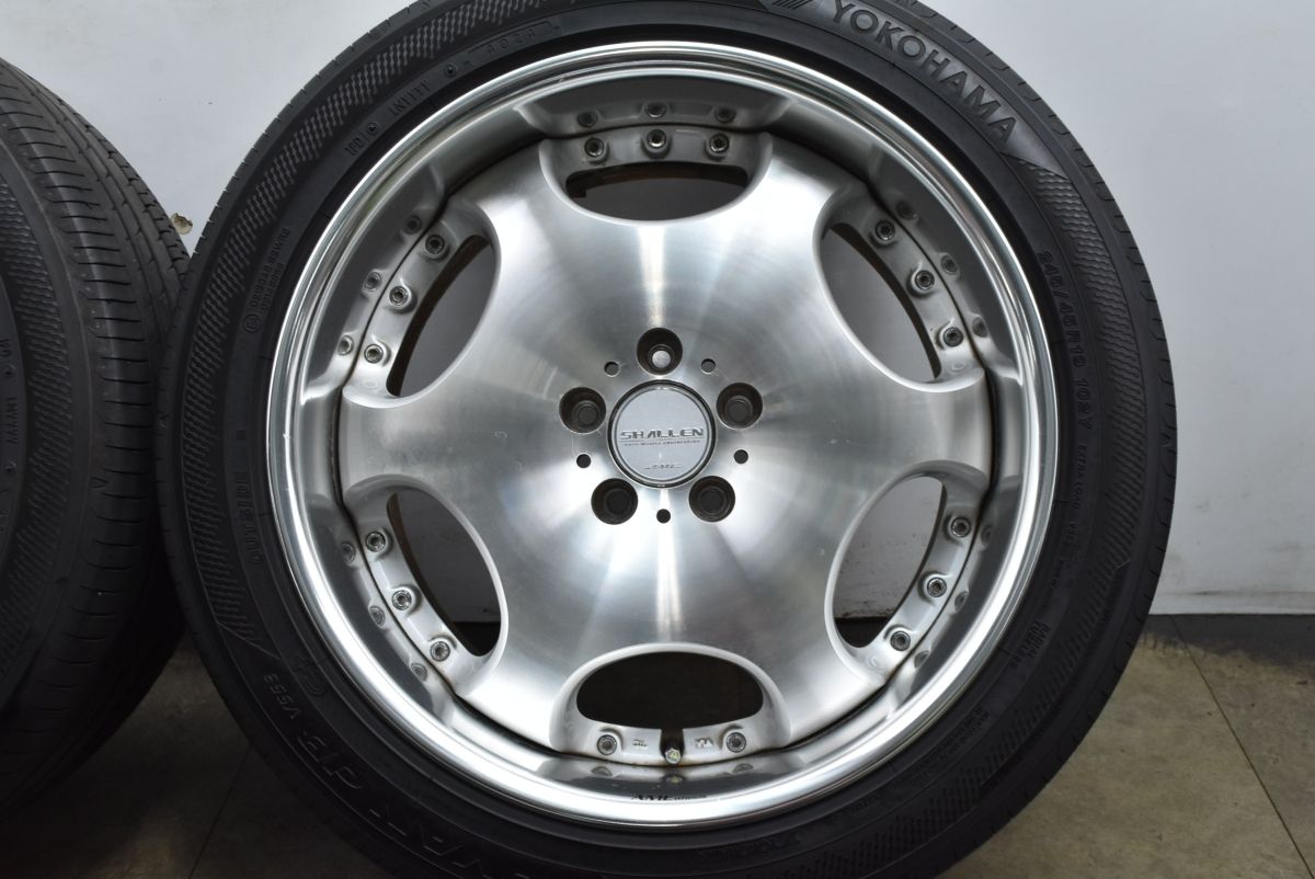 ＡＭＥシャレン245/40R19 ③ 深リム】AMEシャレン LX 19in 8.5J +29 PCD114.3 デシベルV553 245