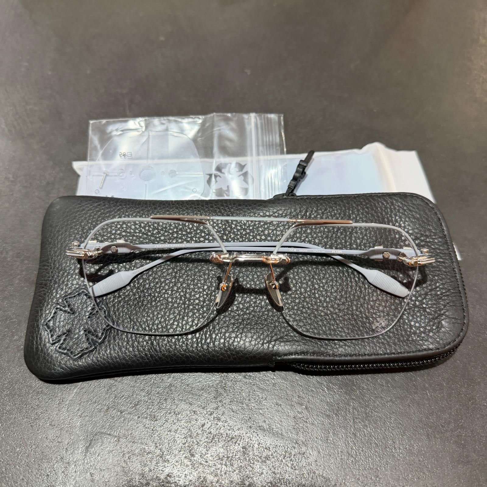 未使用 CHROME HEARTS FLUID フルイド サングラス 眼鏡 メガネ クロム
