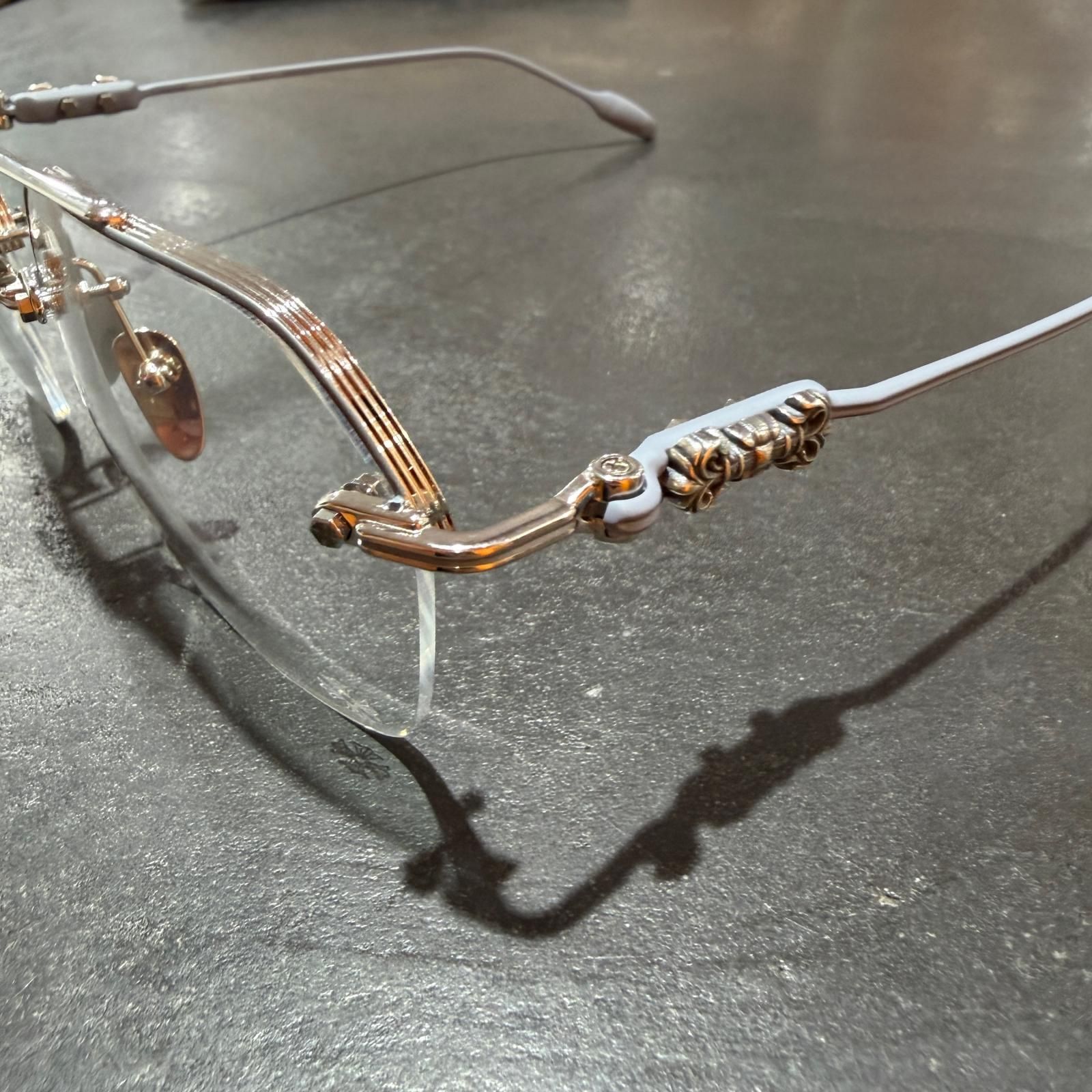 未使用 CHROME HEARTS FLUID フルイド サングラス 眼鏡 メガネ クロム