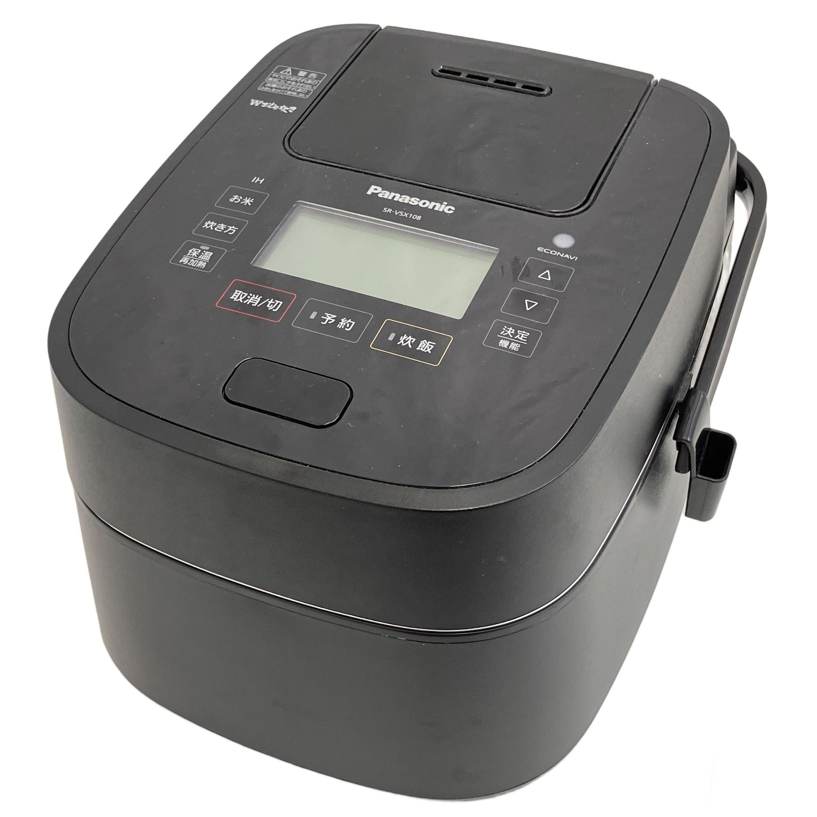 パナソニック 炊飯器/炊飯ジャー SR-VSX108 美品 SR-VSX108-K 炊飯器 W 