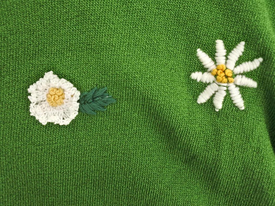 KEITA MARUYAMA ケイタマルヤマ 刺繍 花柄 カーディガン size1/緑 ■◇◎レディース KEITA MARUYAMA ケイタマルヤマ 刺繍 花柄 カーディガン size1/緑