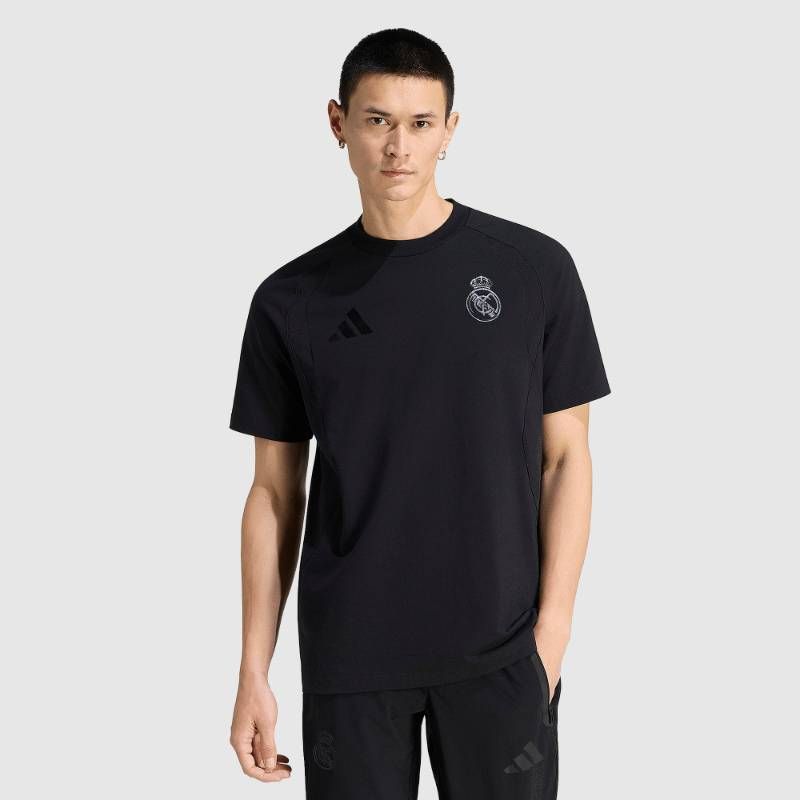 【送料無料・匿名配送】adidas アディダス レアルマドリード 公式 トラベル Tシャツ 25/26 黒 ブラック 新品 正規品