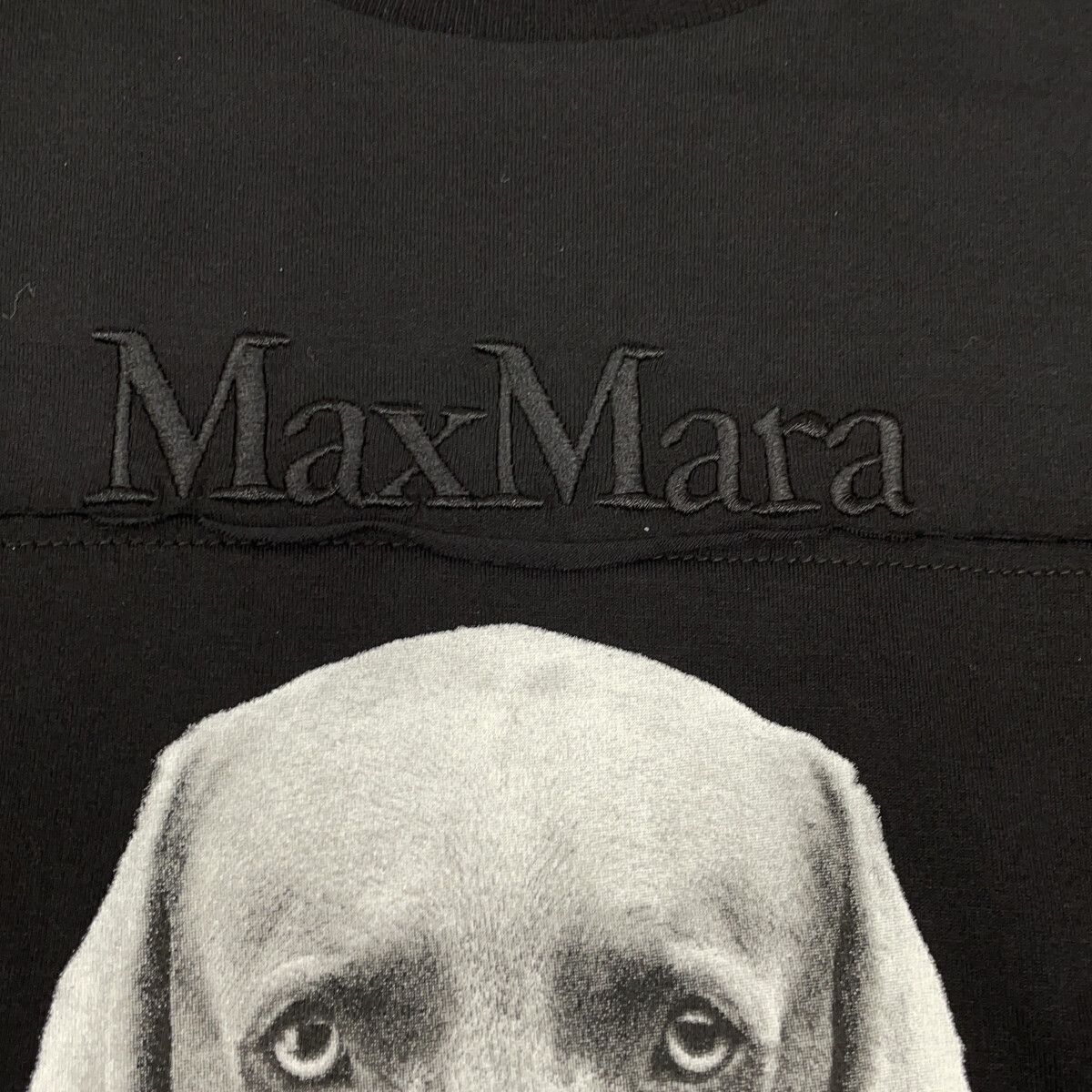 Max Mara マックスマーラ 19460323 6 50 ﾌﾞﾗｯｸ MM DOG Tｼｬﾂ S - メルカリ