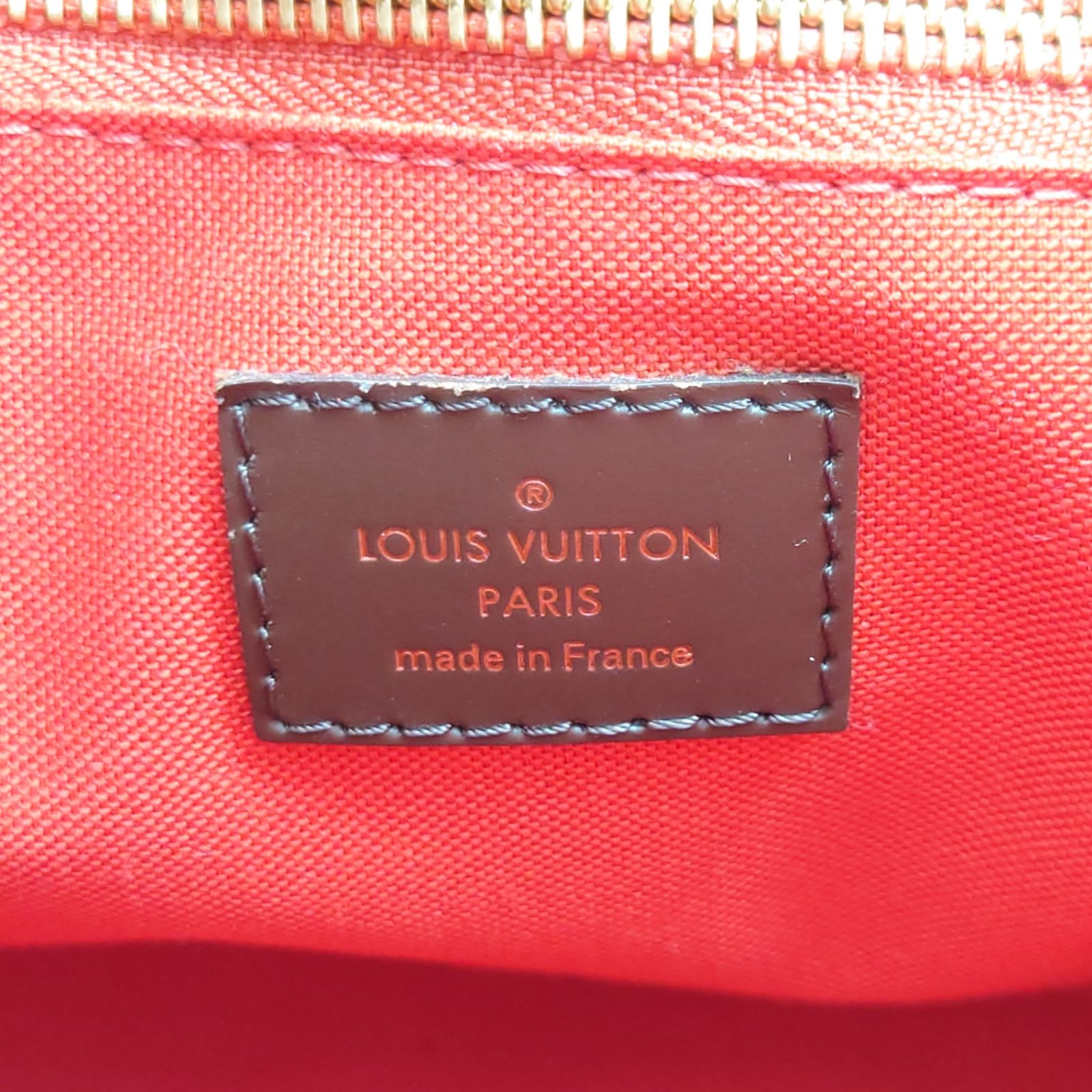 ルイヴィトン Louis Vuitton LV カバ・ローズベリー 2WAYバッグ ダミエ エベヌ ハンドバッグ ショルダー 肩掛け 斜め掛け 自立 華やか おしゃれ エレガント 機能的 上品 上質 高級感 ブラウン ゴールド レッド レザー N41177 レディース 【中古 B品】☆送料無料☆ 当店通常価格134800円 ルイヴィトン Louis Vuitton LV カバ・ローズベリー 2WAY ダミエ