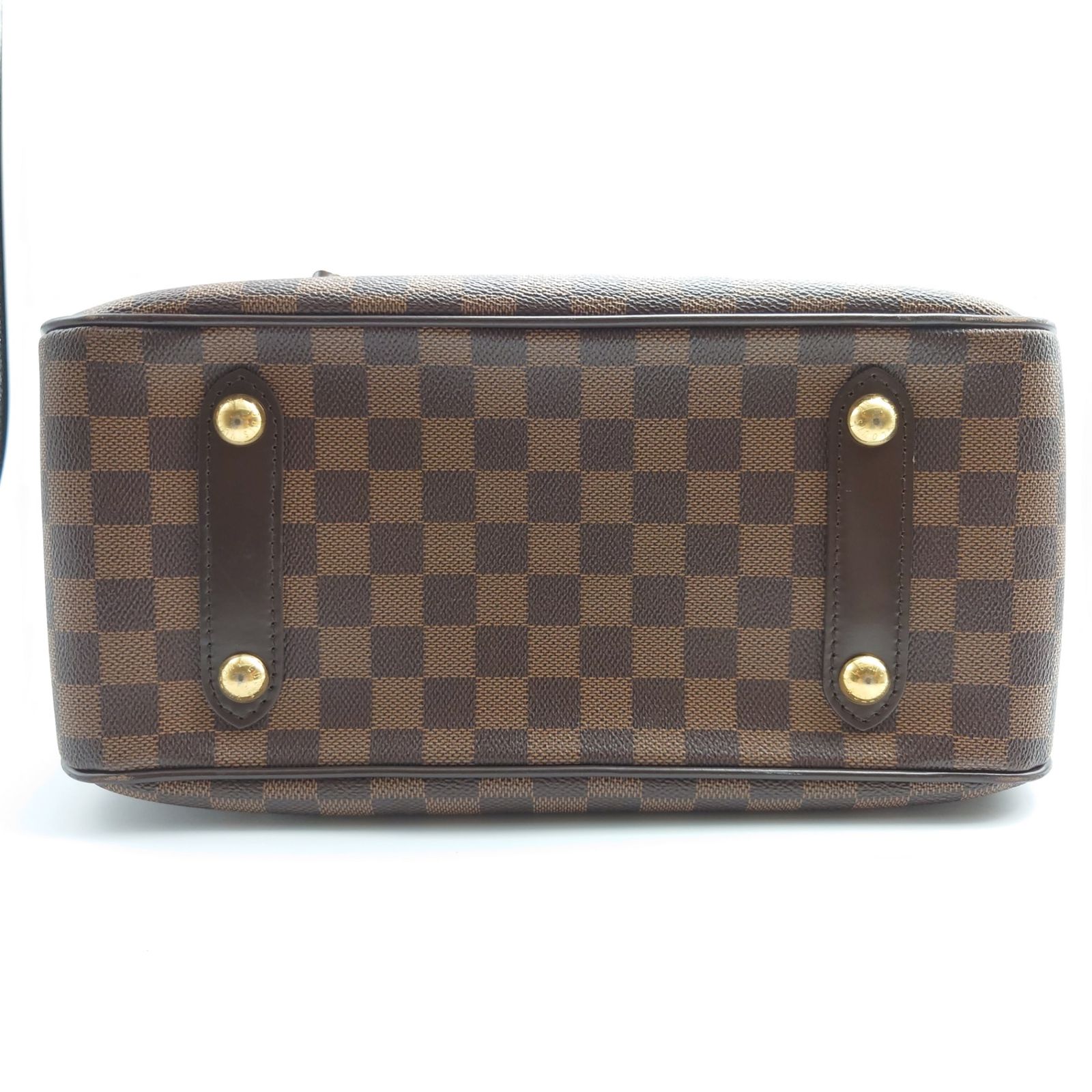 ルイヴィトン Louis Vuitton LV カバ・ローズベリー 2WAYバッグ ダミエ エベヌ ハンドバッグ ショルダー 肩掛け 斜め掛け 自立 華やか おしゃれ エレガント 機能的 上品 上質 高級感 ブラウン ゴールド レッド レザー N41177 レディース 【中古 B品】☆送料無料☆ 当店通常価格134800円 ルイヴィトン Louis Vuitton LV カバ・ローズベリー 2WAY ダミエ