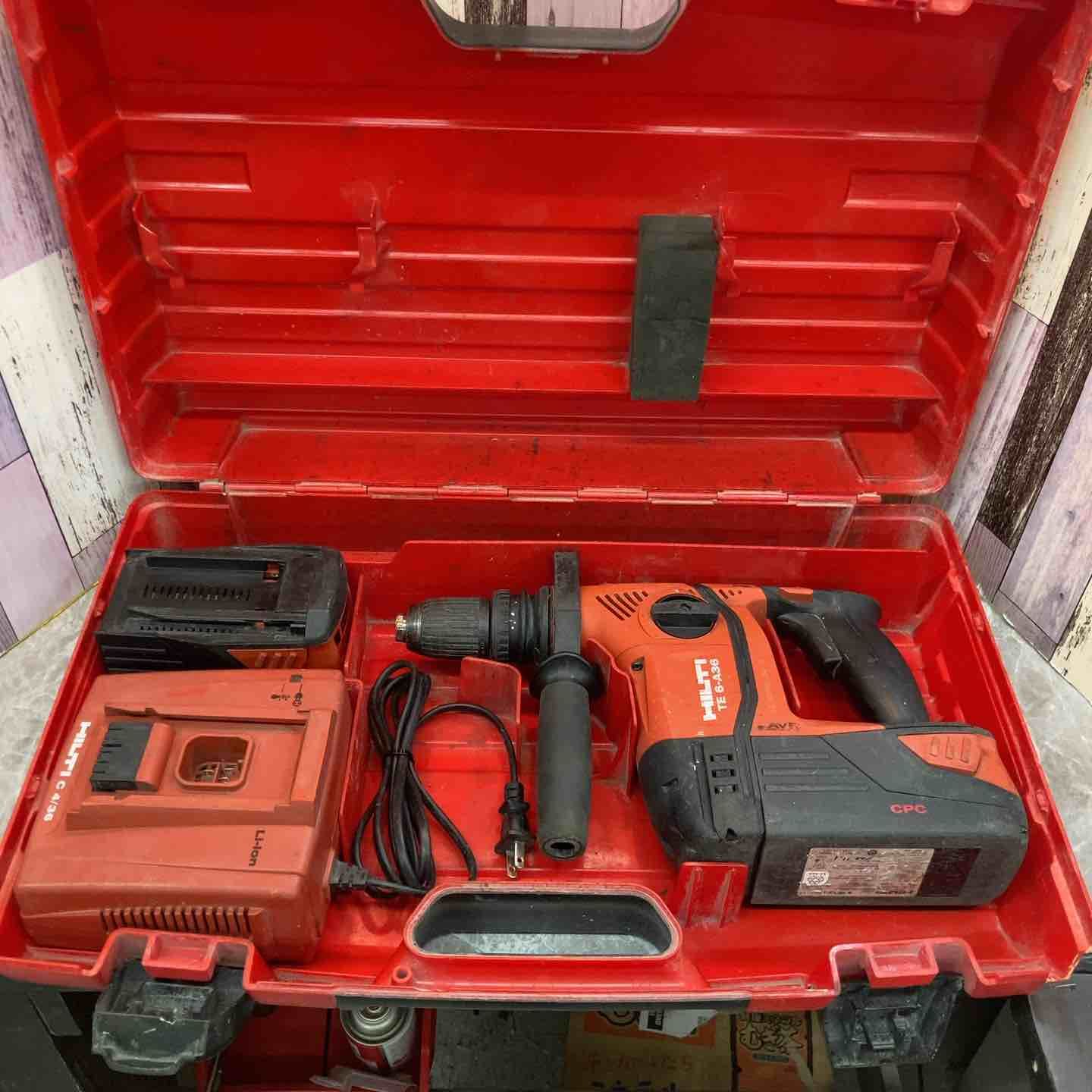 中古品】◇ヒルティ(HILTI) コードレスハンマドリル TE6-A36-AVR(本体 