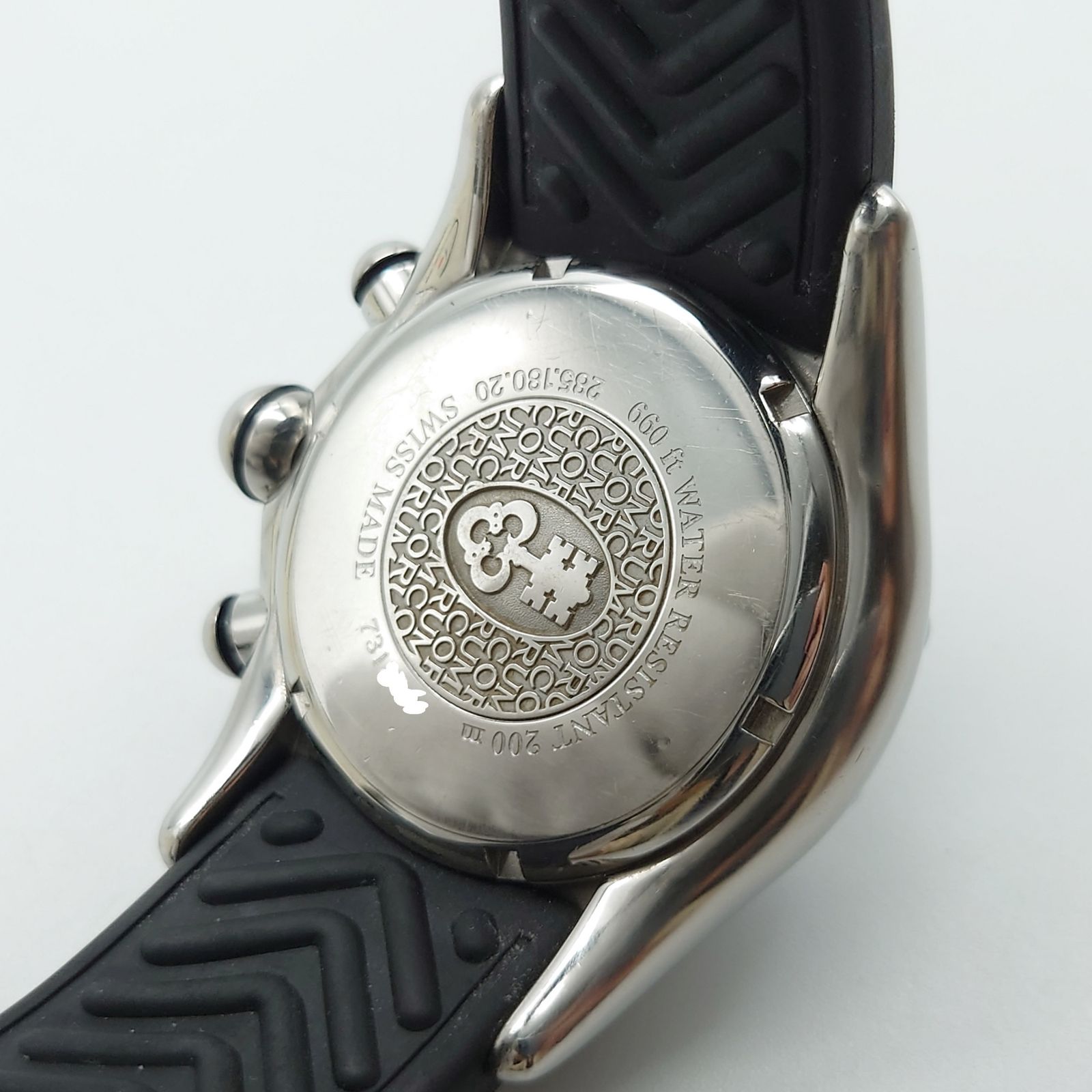 CORUM コルム バブル クロノグラフ 時計 自動巻 ラウンド 黒文字盤 
