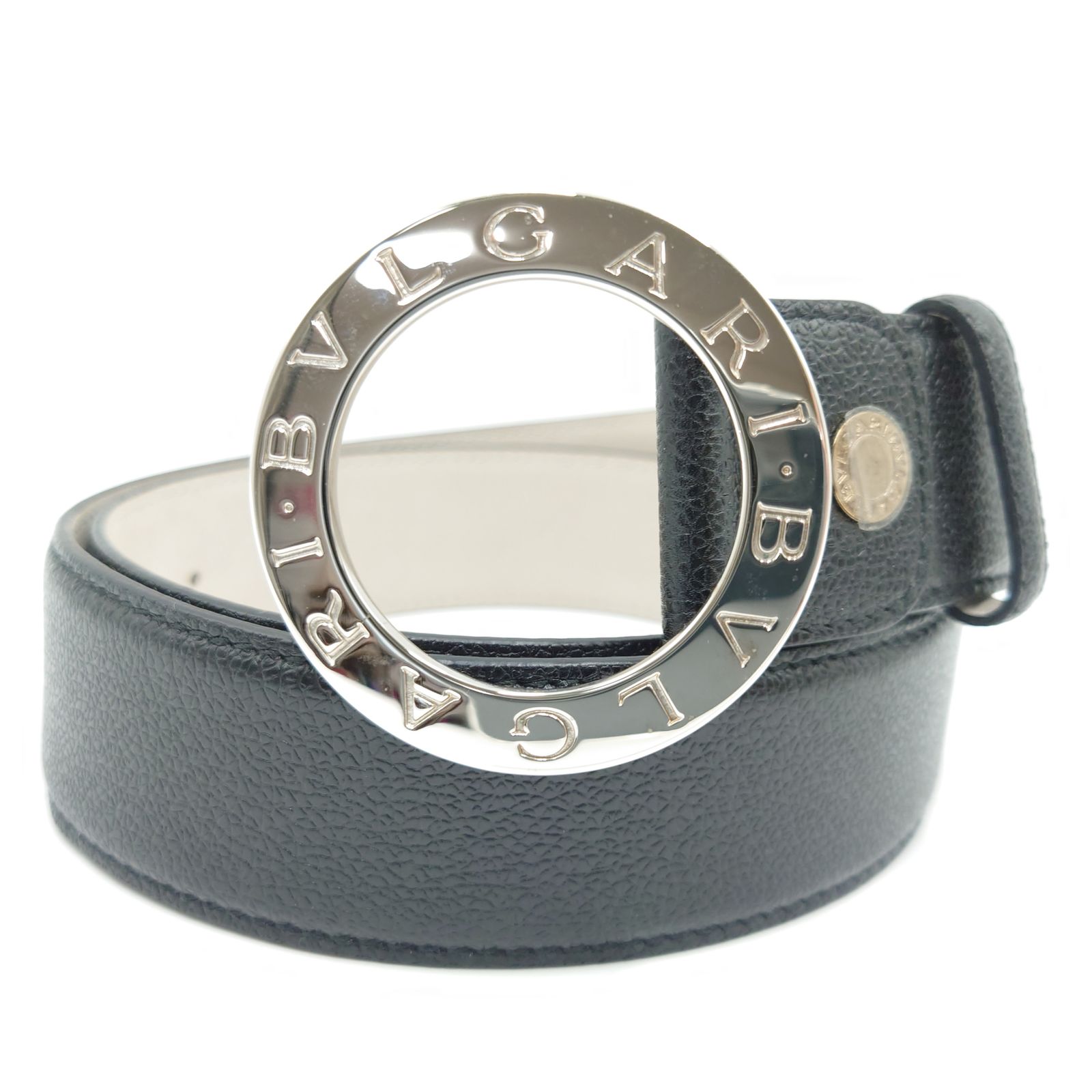 BVLAGRI　ベルト BVLGARI ブルガリ ベルト シルバー ブラック 17