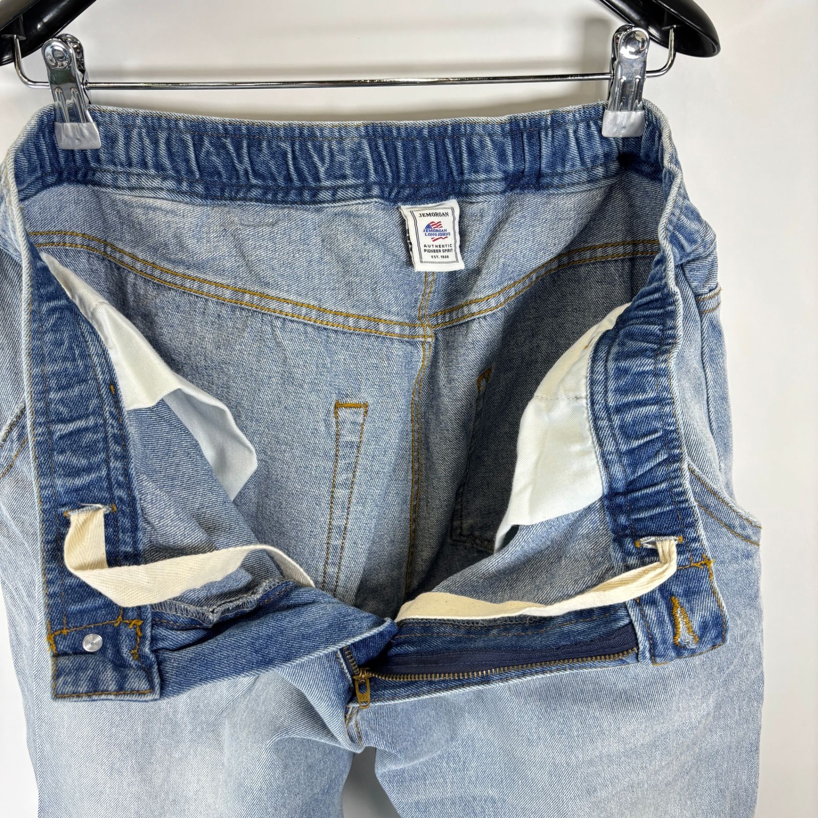 SWOON KIBACOWORKS LAYBACK PANTS エイジドデニムイージーパンツ 