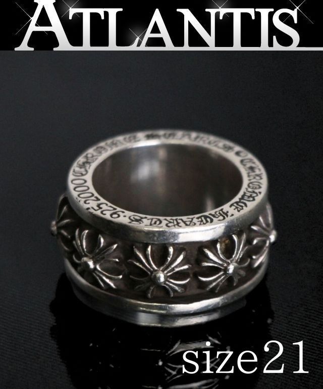 【極美品】クロムハーツ クロスバンドスピナーリング SV925 US11.5 CHROME HEARTS 新宿店 クロムハーツ CHX スピナー リング 指輪