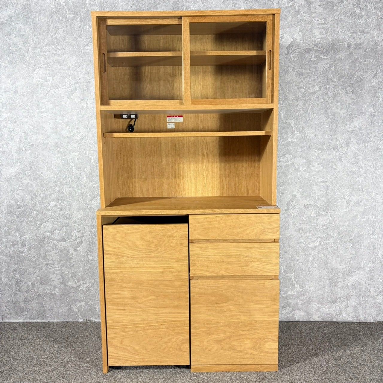 家具 無印良品 MUJI オーク材 カップボード - メルカリ