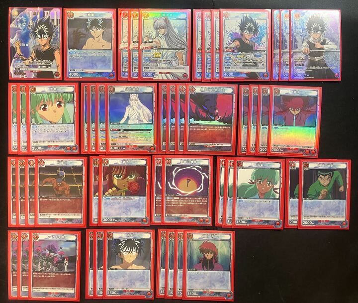 ユニオンアリーナ　幽遊白書　蔵馬　飛影　フルパラデッキ デッキ】 幽遊白書 赤 蔵馬飛影【UNIONARENA】※一枚パラ ユニオン