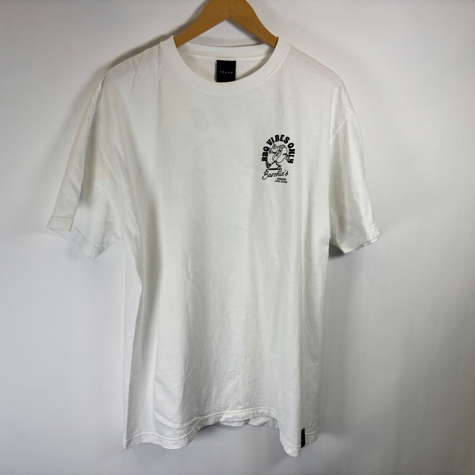 シャツ kibaco works 鎌倉市 SWOON KIBACOWORKS KAMAKURA LOCAL SESSION スウェット トレーナー グレー XL SWOON KIBACOWORKS 鎌倉異業種交流會 Tシャツ ブラック XXL 公式通販