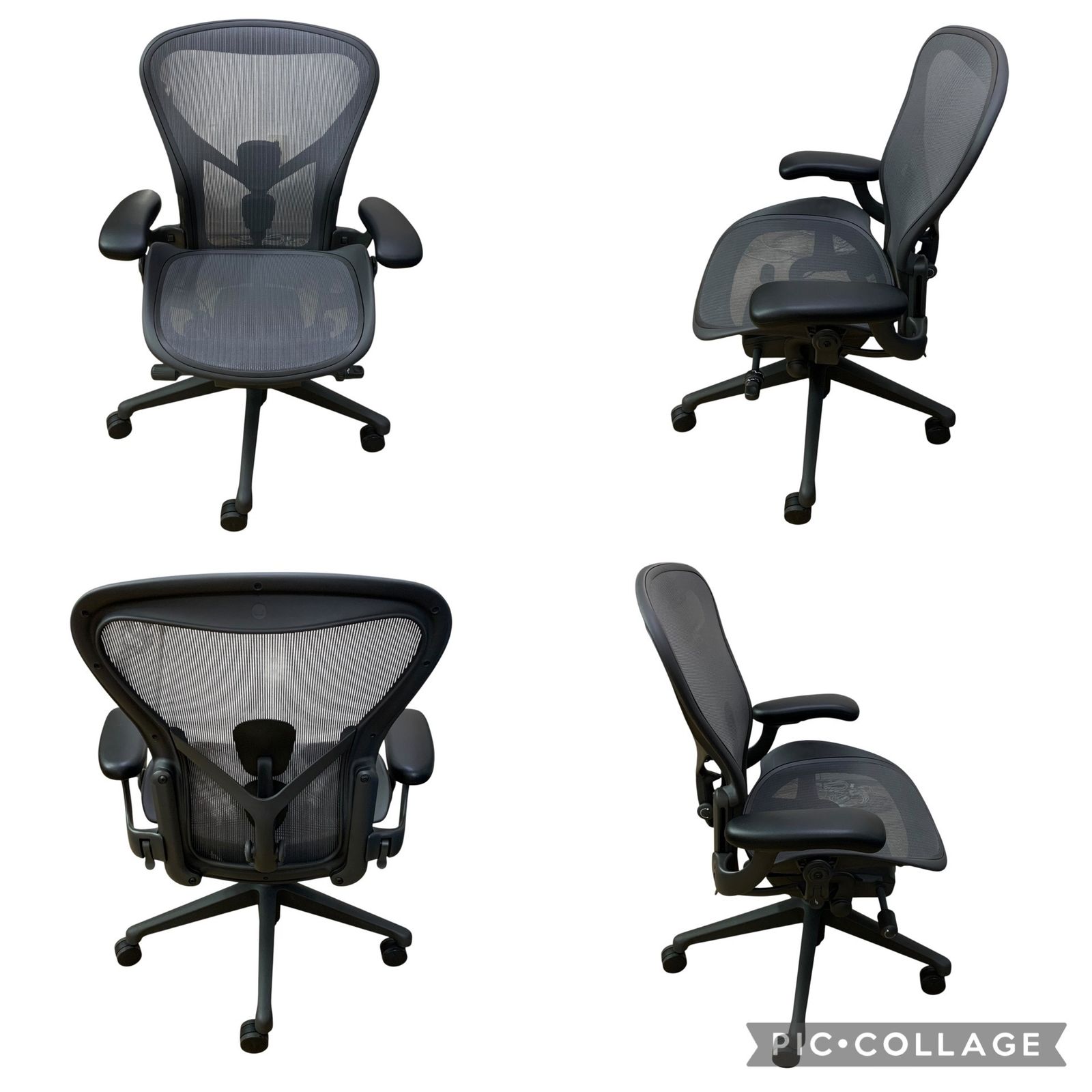 □美品 Herman Miller アーロンチェア Bサイズ メッシュチェア 