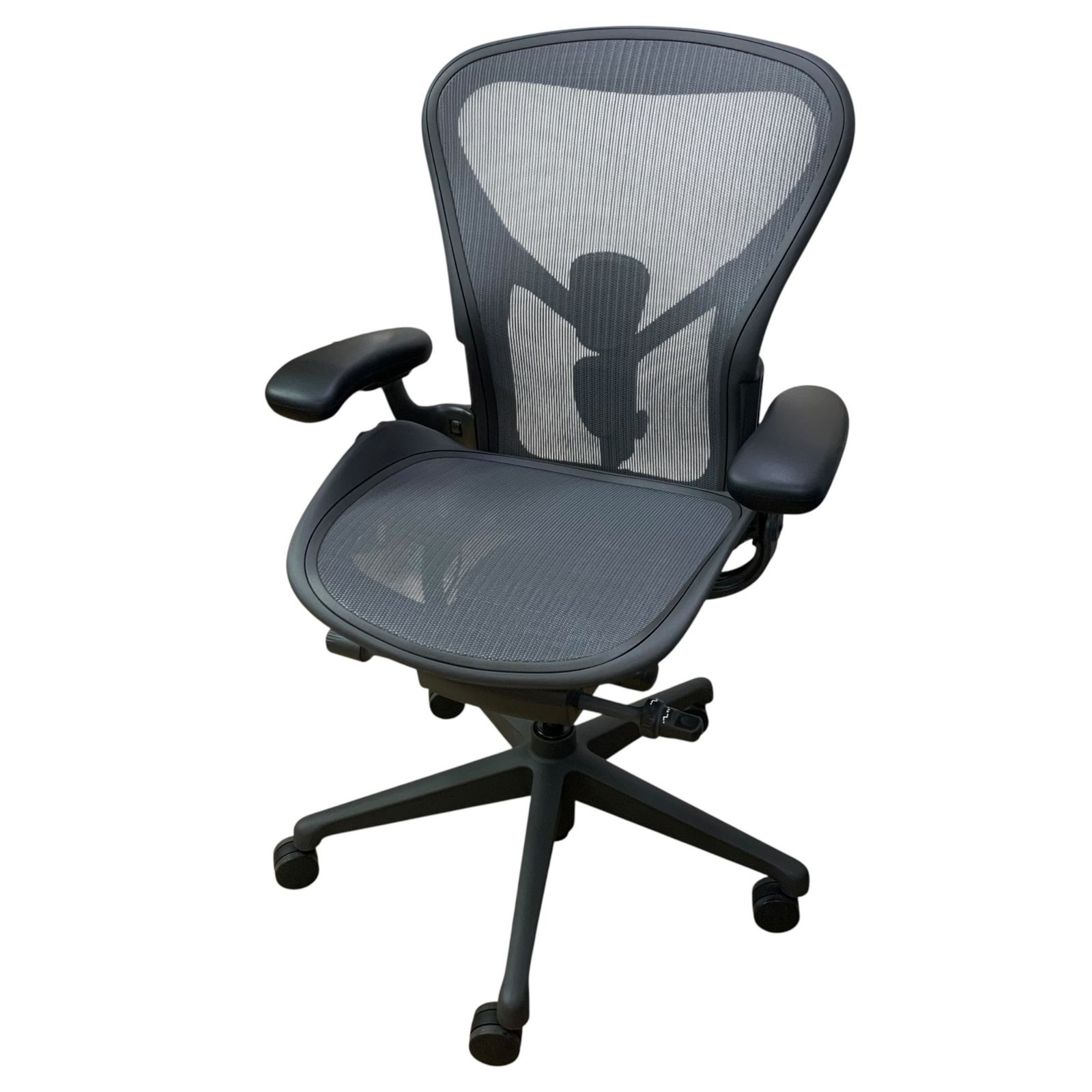 □美品 Herman Miller アーロンチェア Bサイズ メッシュチェア