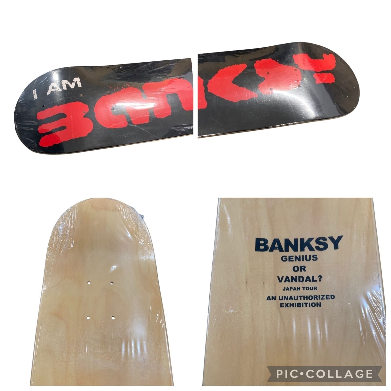 ストリート系スポーツ (新品) BANKSY GENIUS VANDAL スケートボードデッキ