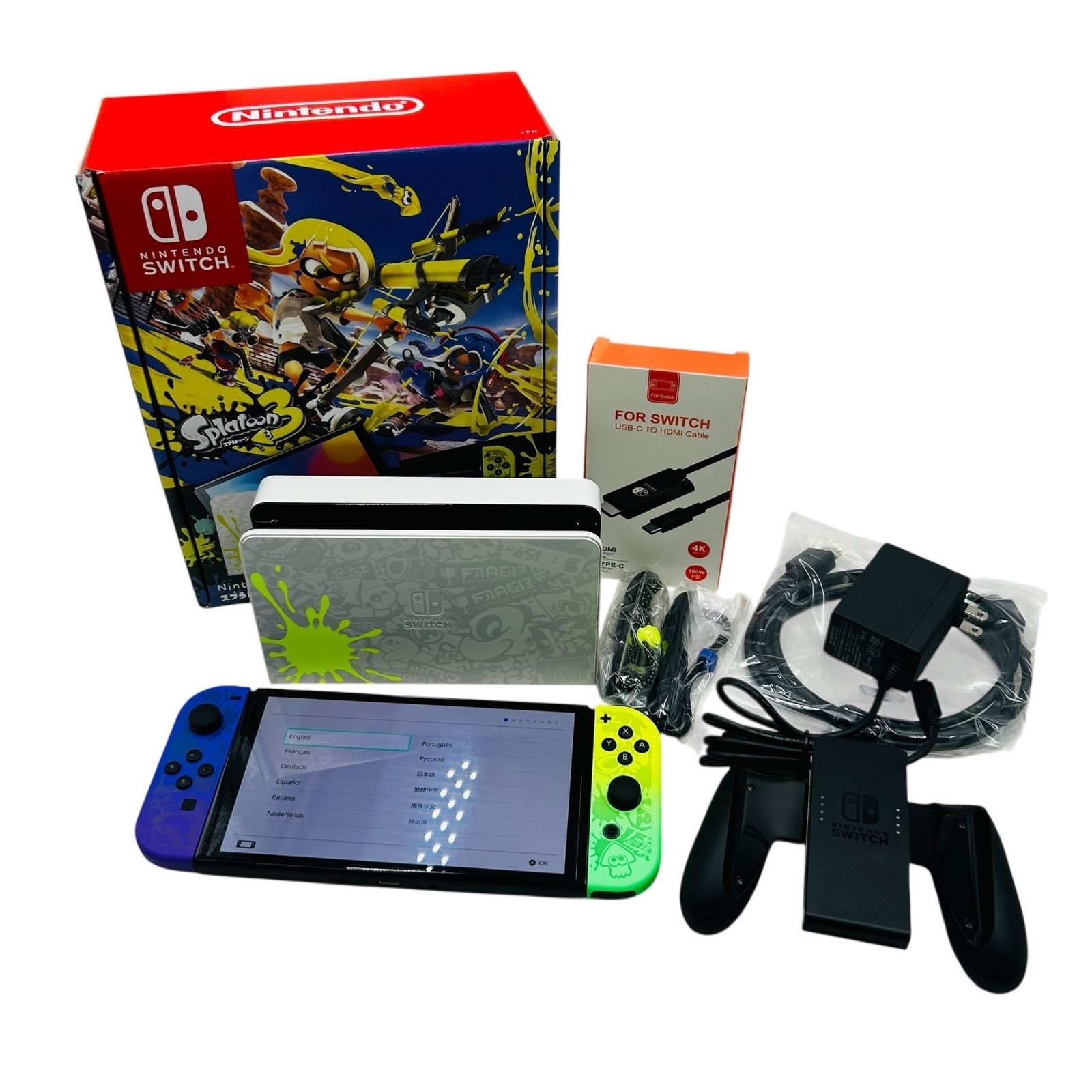 □美品 Nintendo Switch 有機ELモデル スプラトゥーン3 エディション