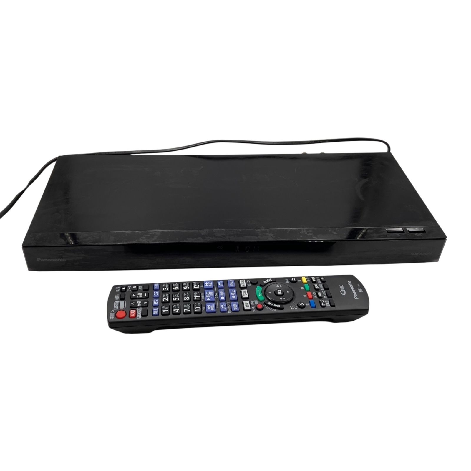 □Panasonic DMR-2CW200 ブルーレイレコーダー HDD BD DVD リモコン付 