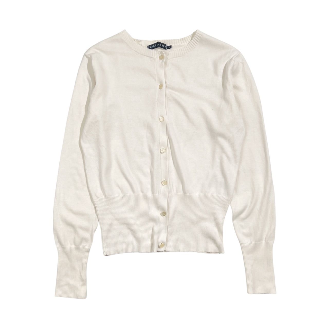 00s RALPH LAUREN ラルフローレン コットン ニット カーディガン M